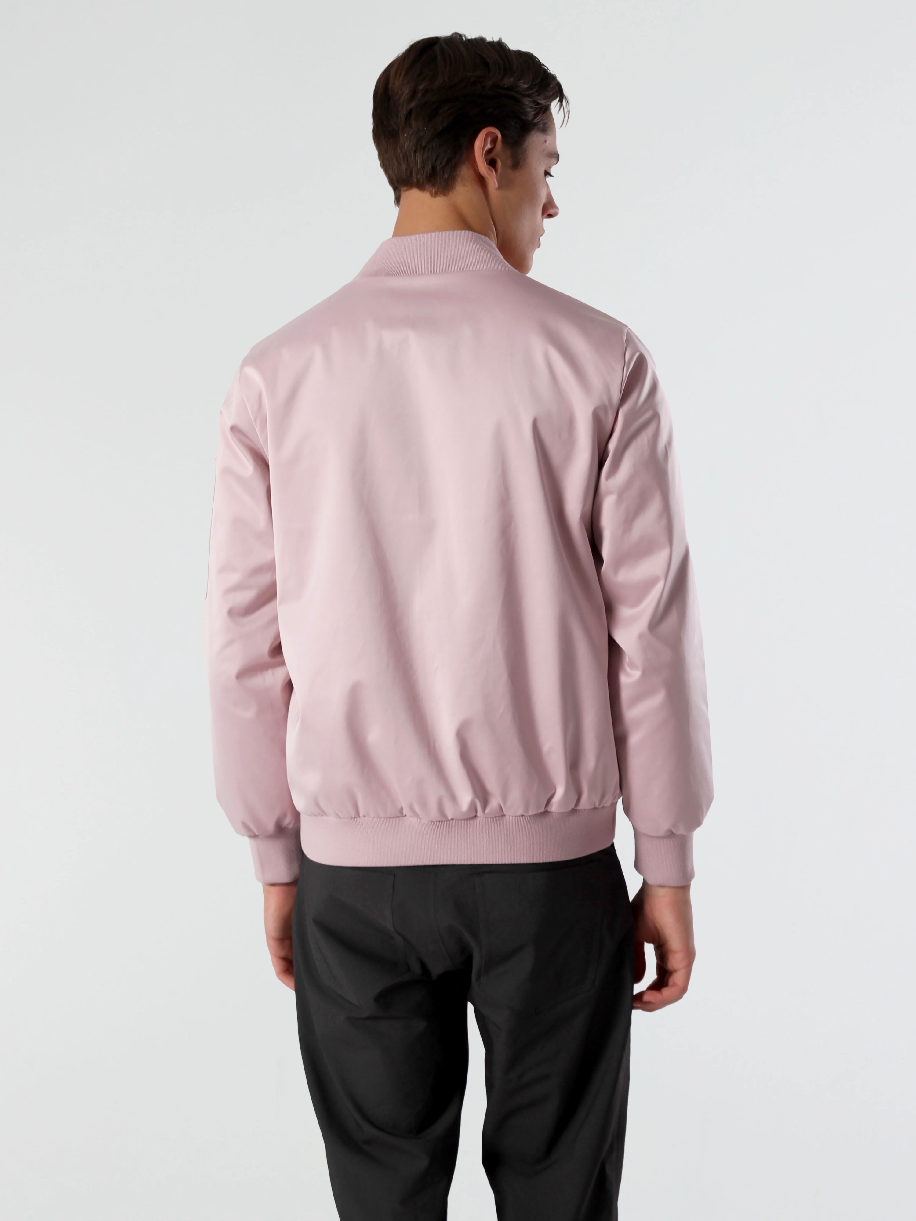 SATIN BOMBER - LILAC