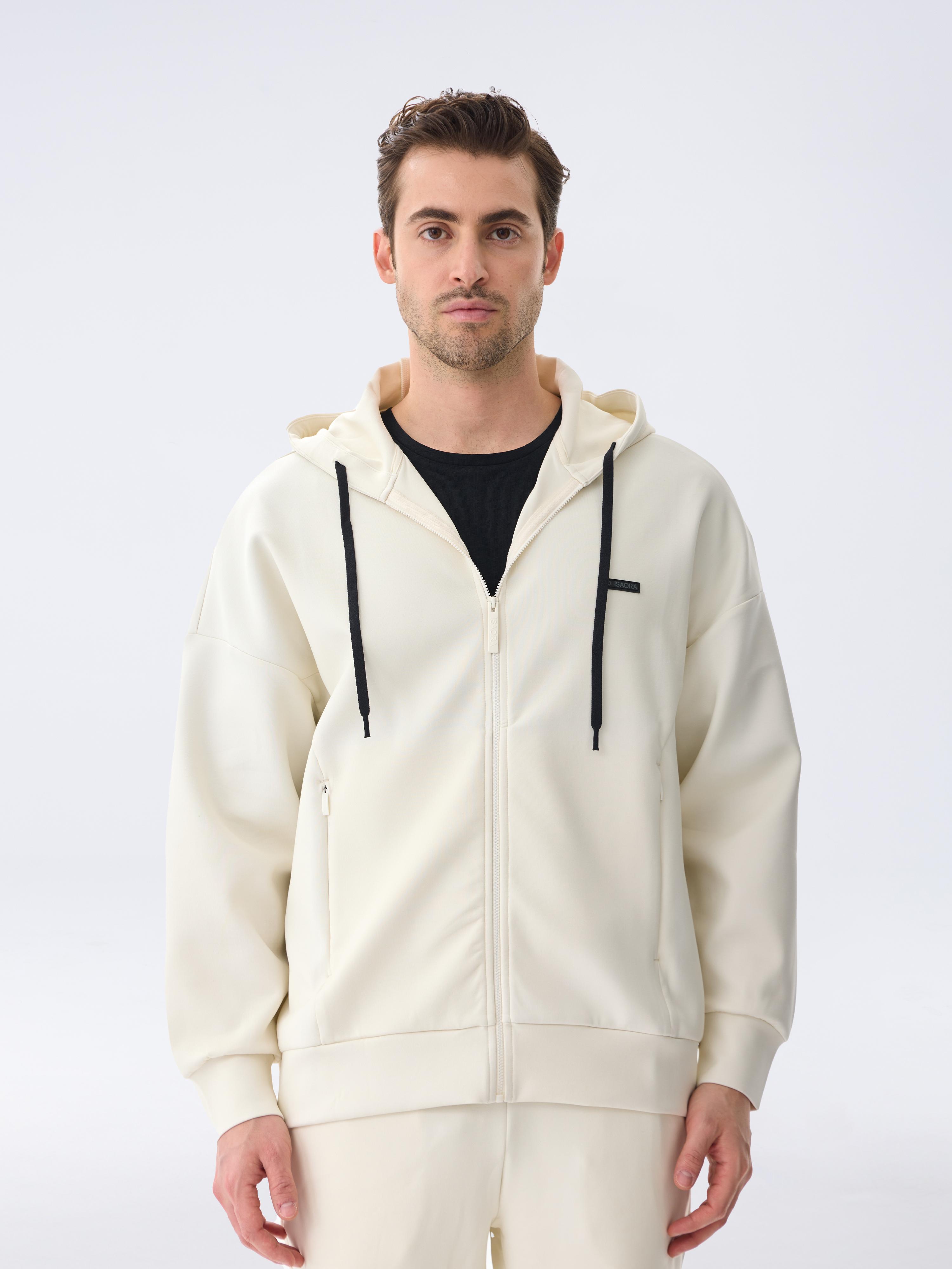 GIZA COTTON SWEAT - WHITE