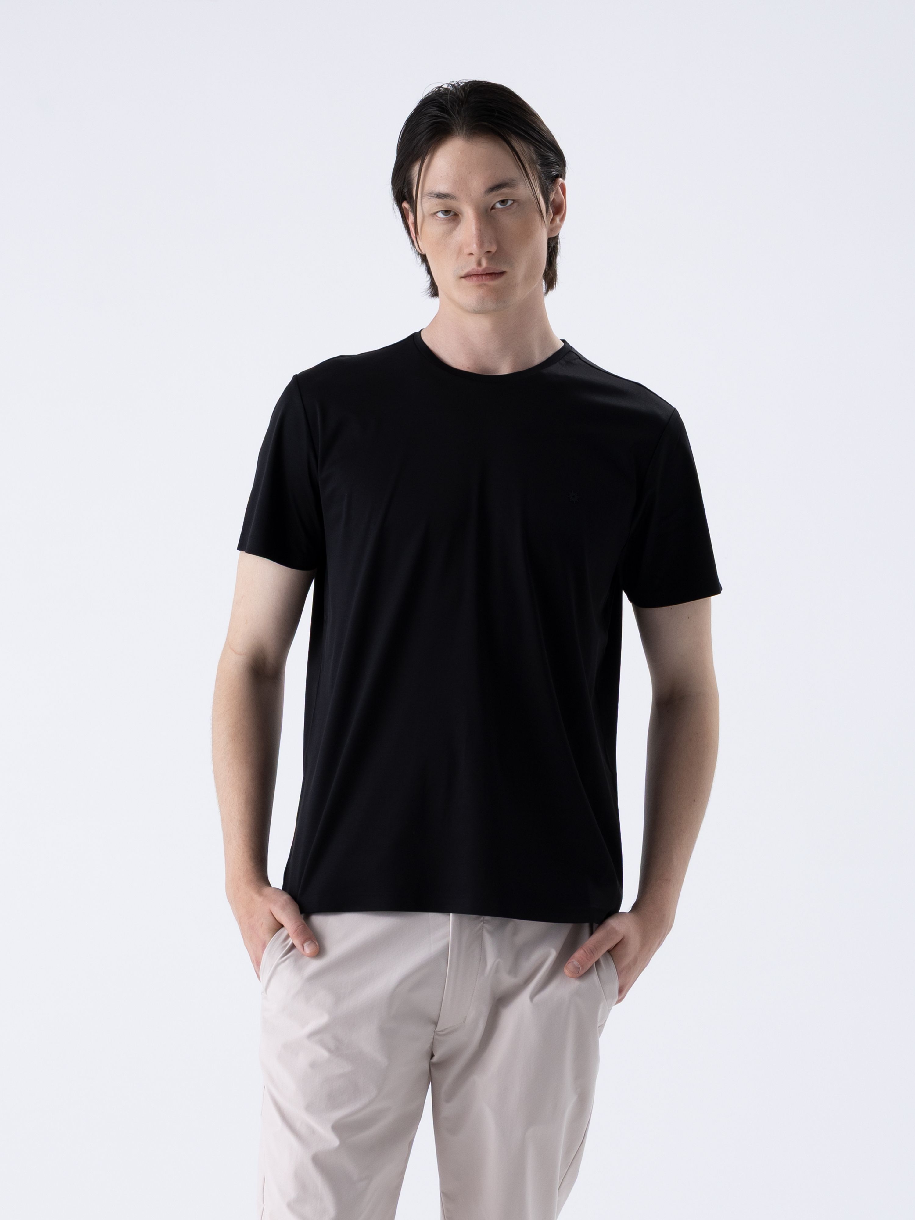 SUPER MERCERIZED SS TEE - NERO BLACK