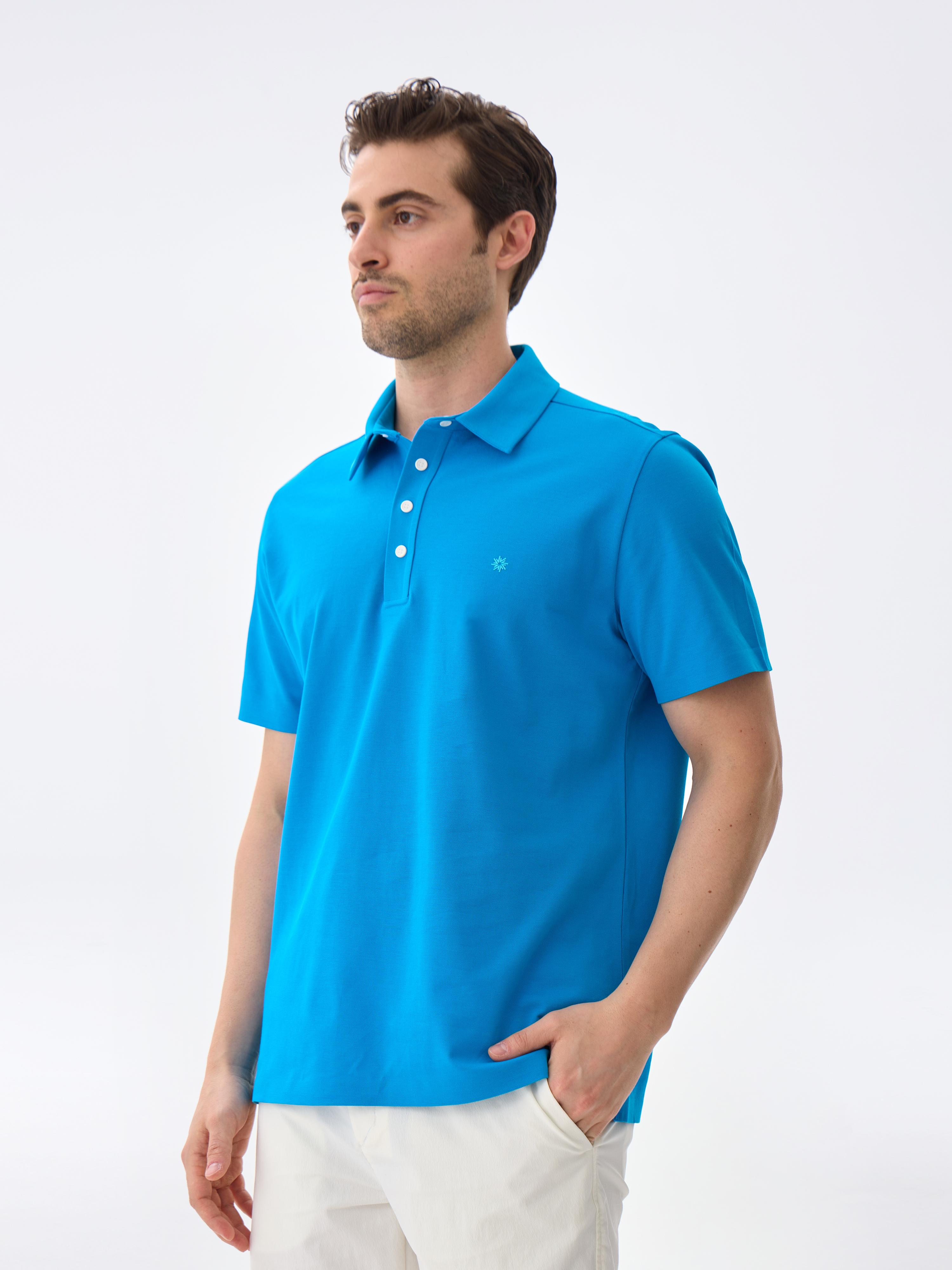 PIMA COMFORT POLO - BLUE