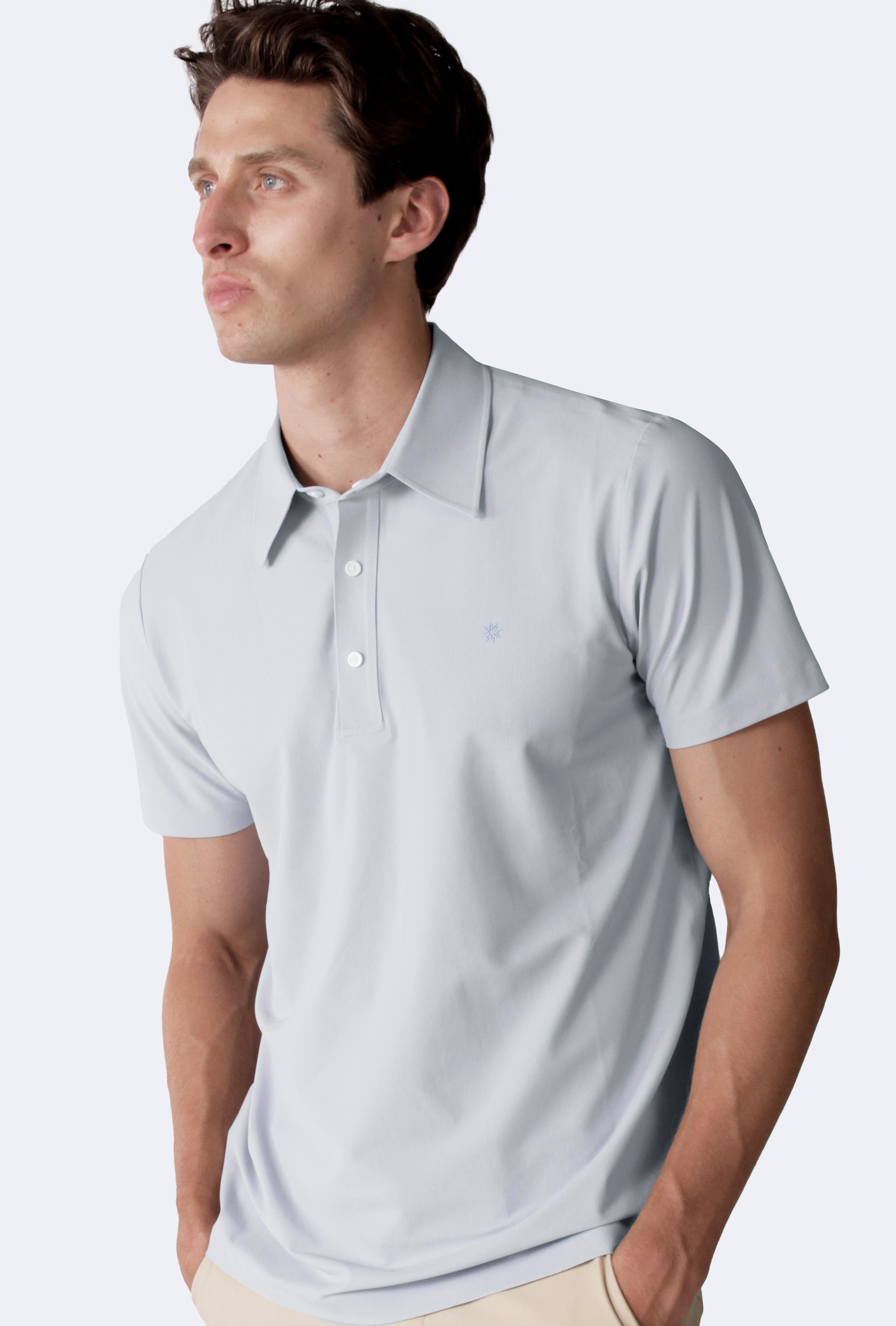 COMFORT POLO PIKE - PEARL BLUE