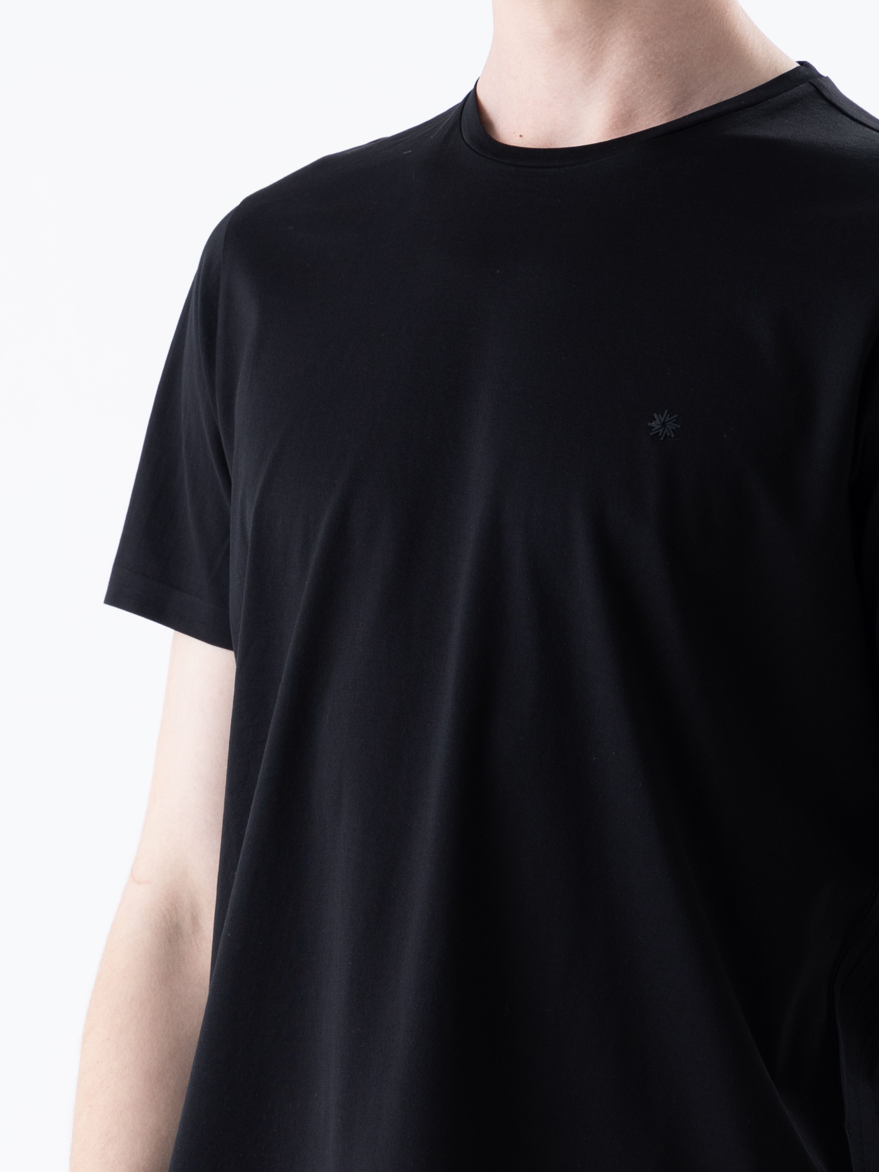 SUPER FINE MERCERIZED TSHIRT - NERO BLACK