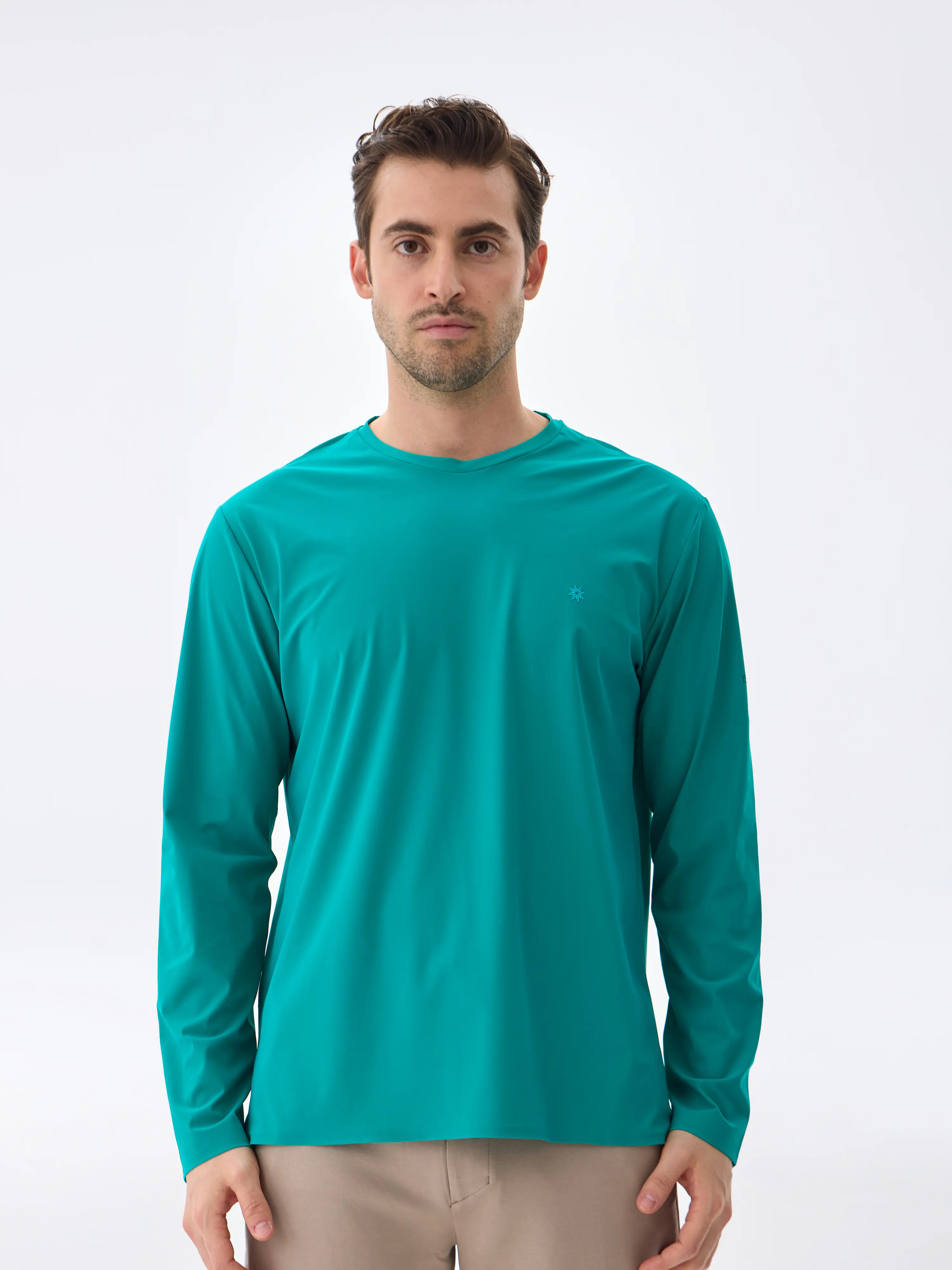 SUPER CREW LS T-SHIRT - GREEN