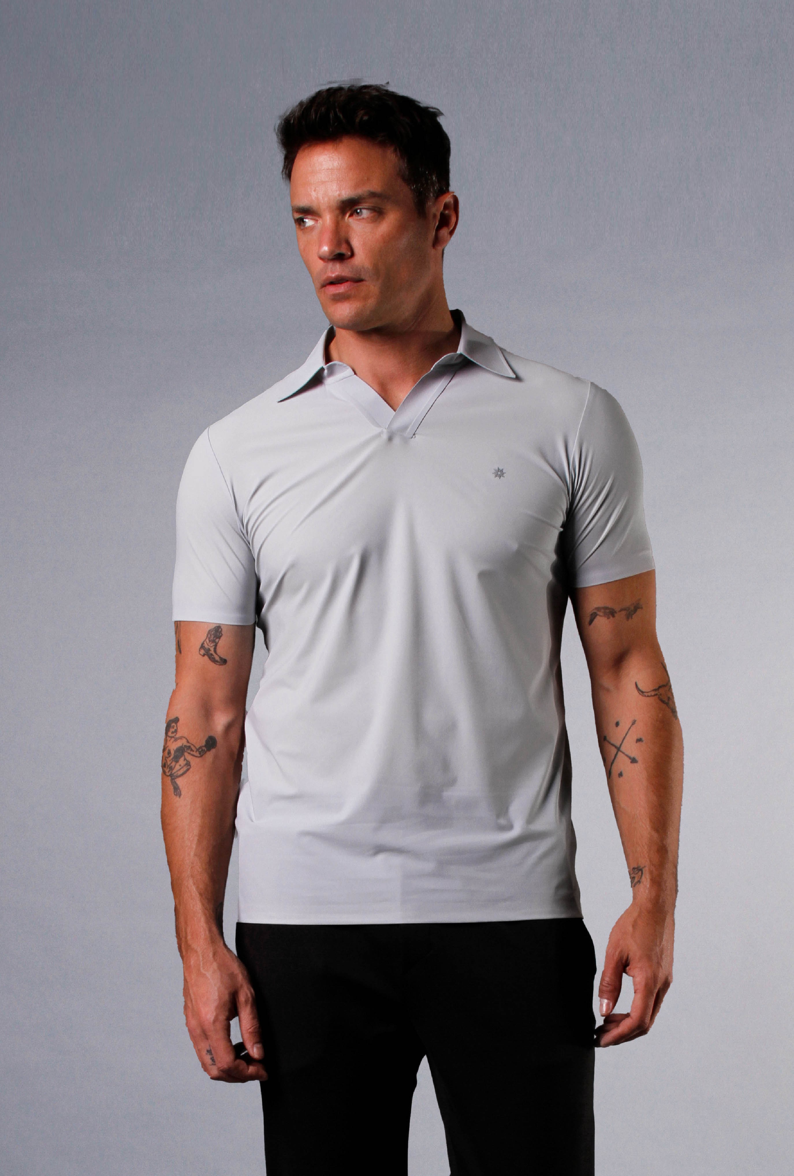 AIRY POLO - ULTIMATE GREY