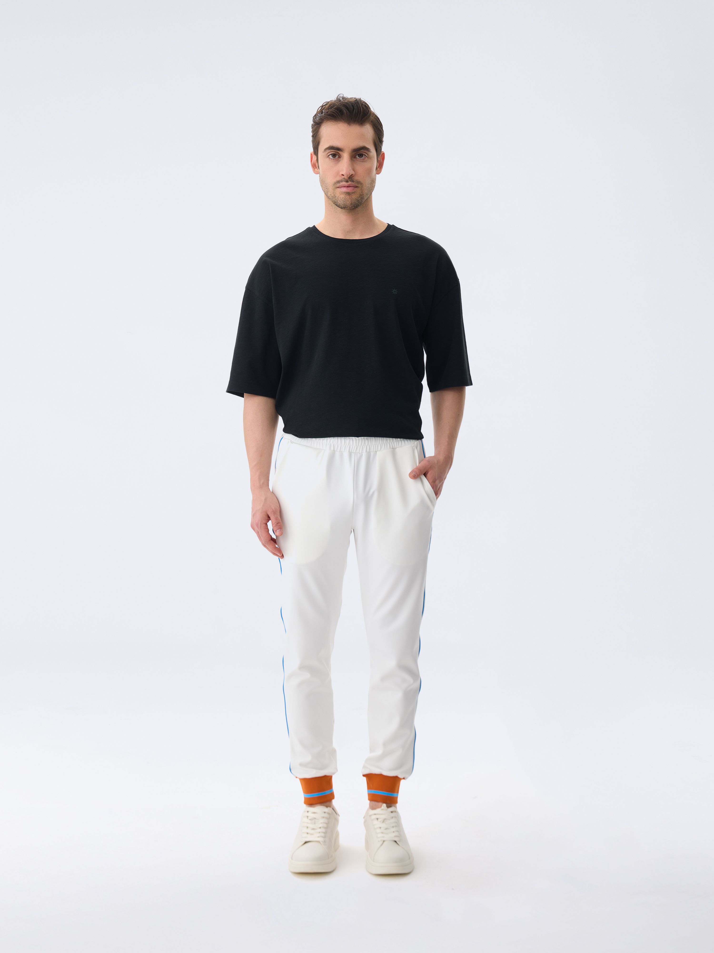 RIB PANT - WHITE
