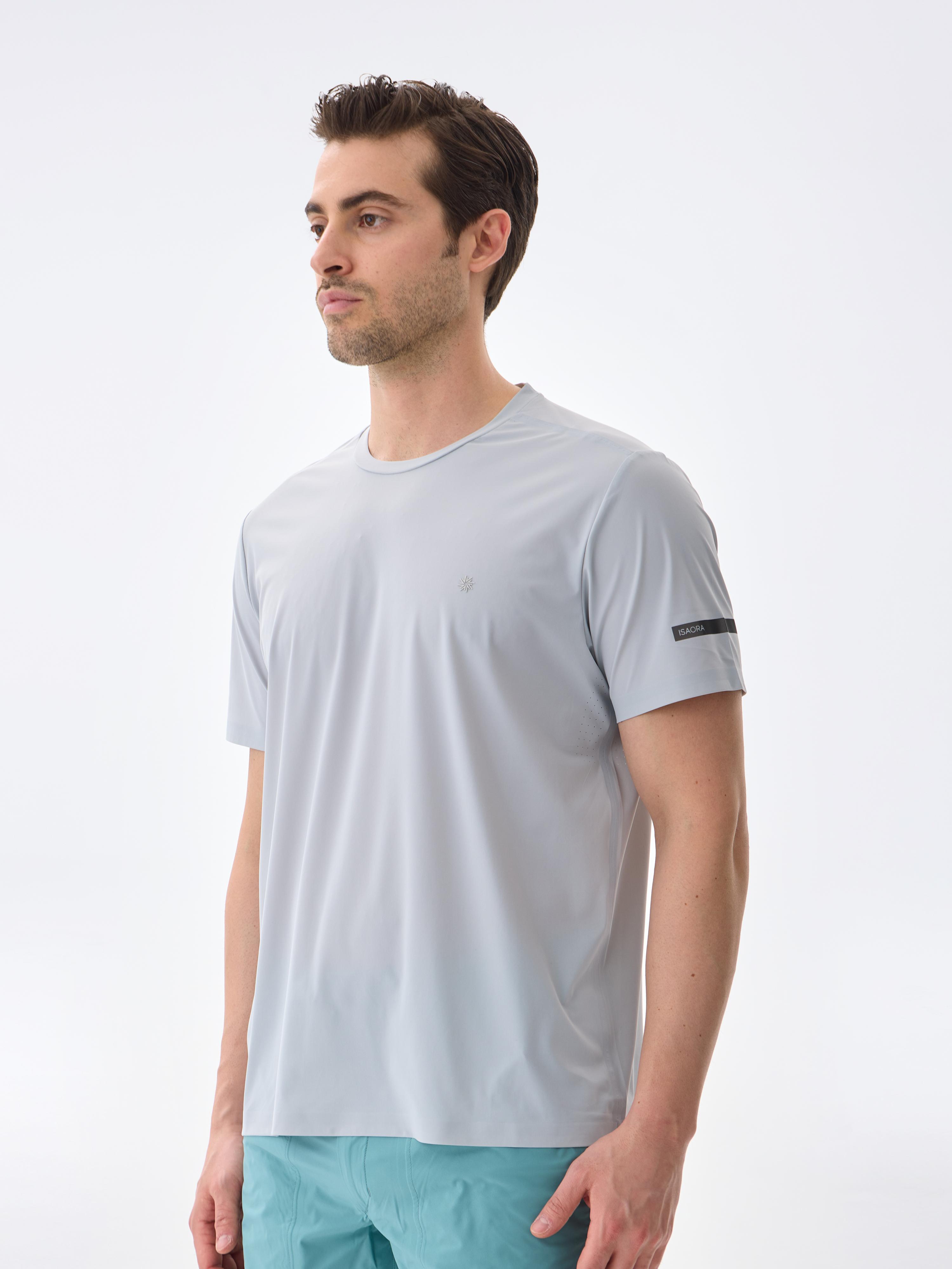 SUPER CREW KISA KOLLU TİŞÖRT - LIGHT GREY