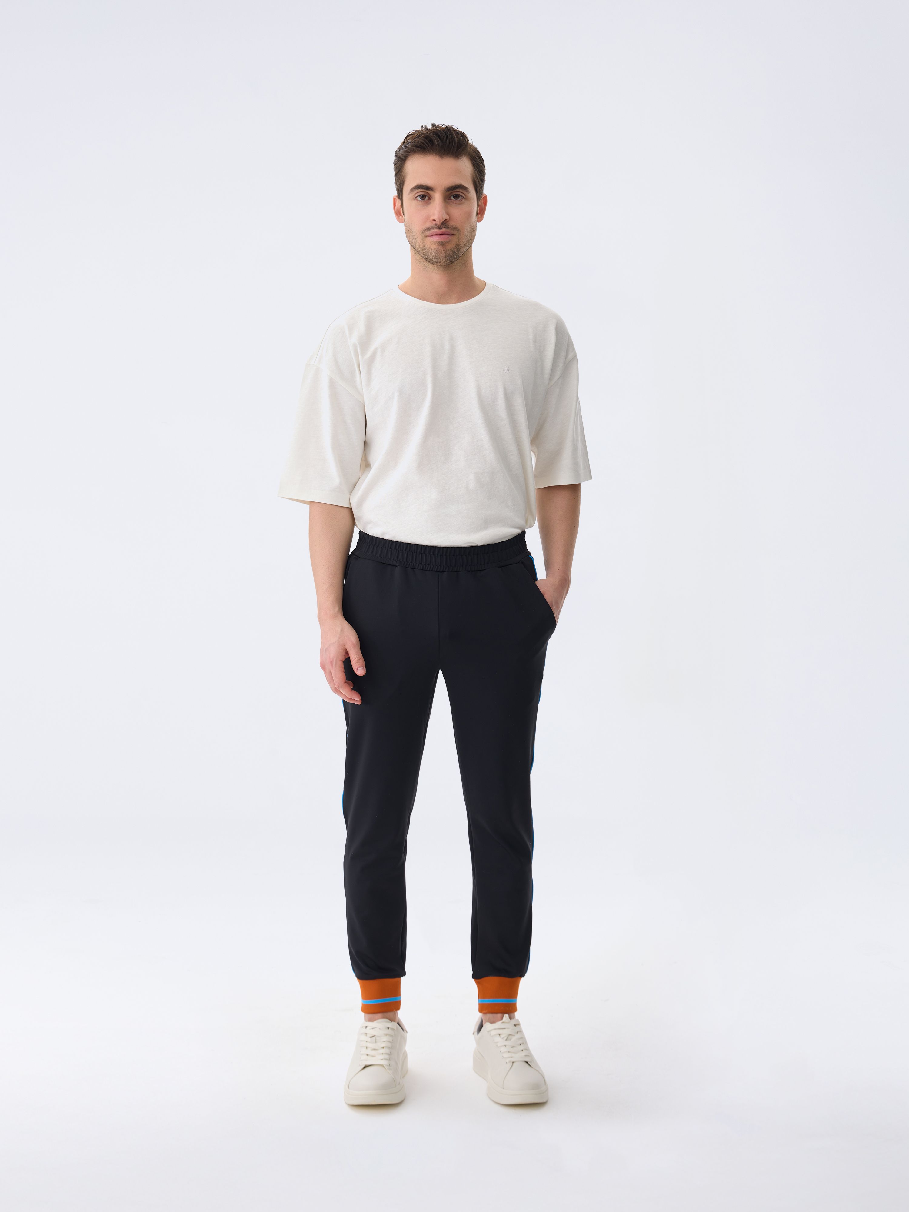RIB PANT - BLACK ONYX