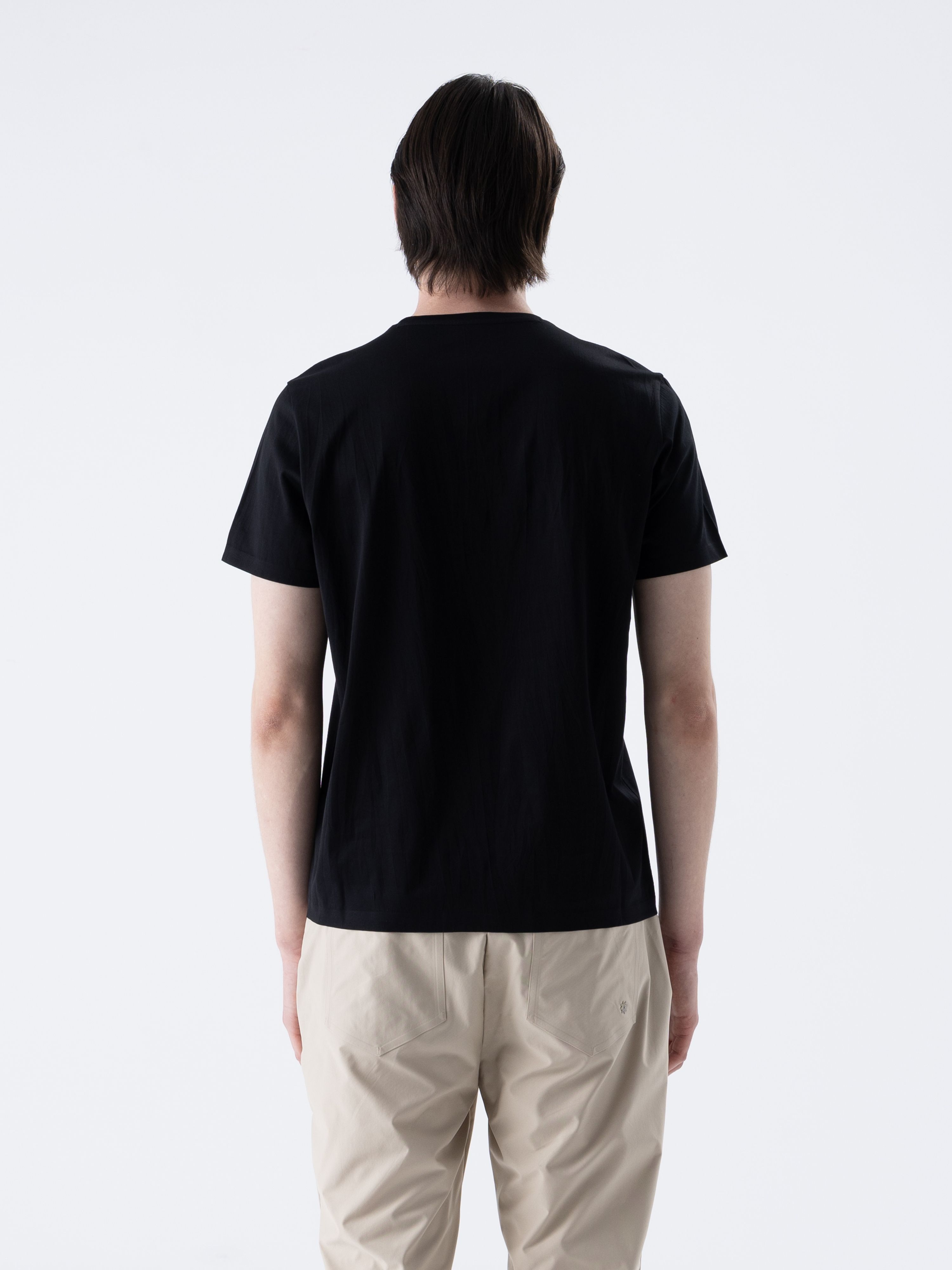 SUPER FINE MERCERIZED TSHIRT - NERO BLACK