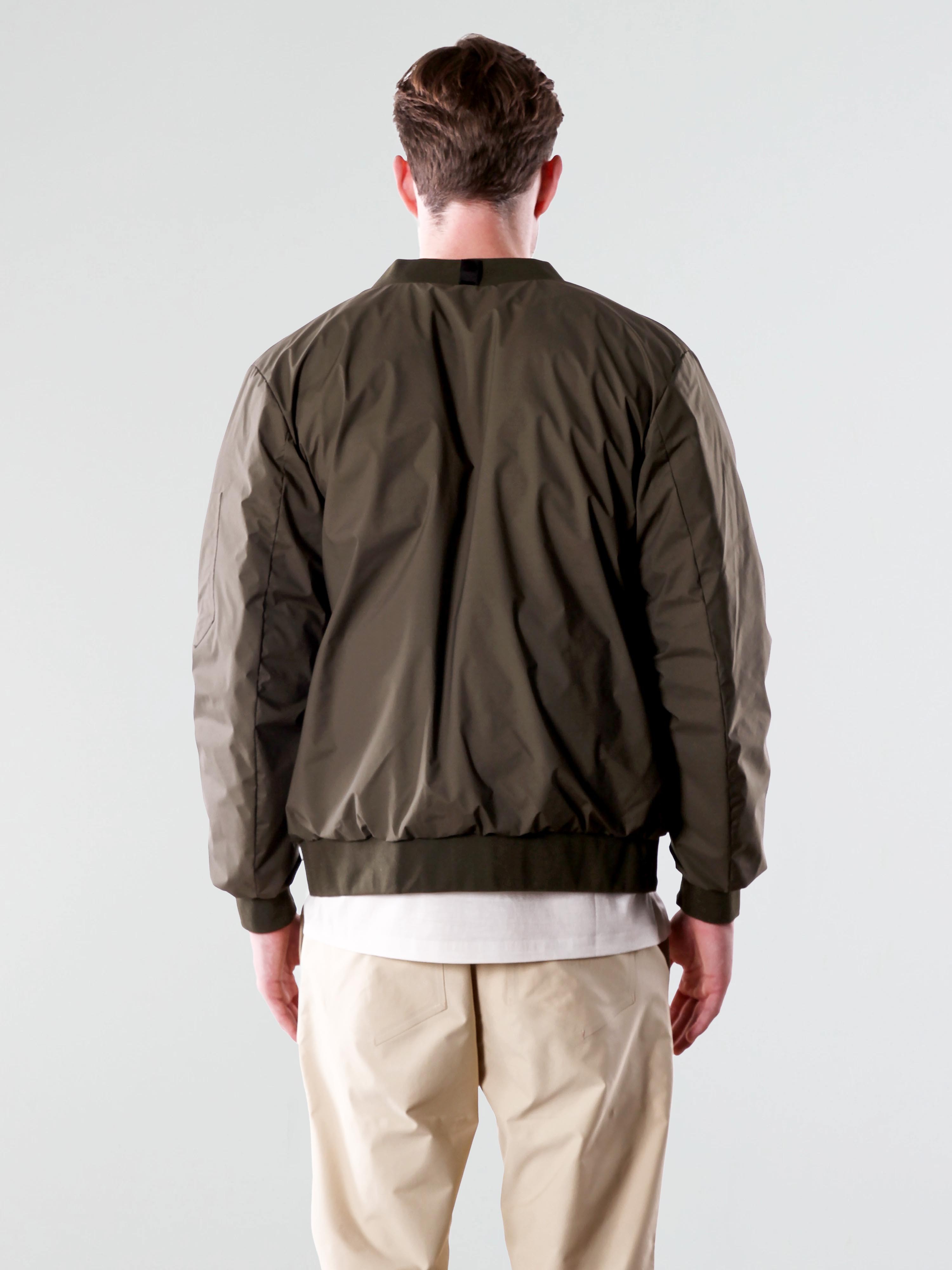 DOUBLE FACE DOWN BOMBER JACKET