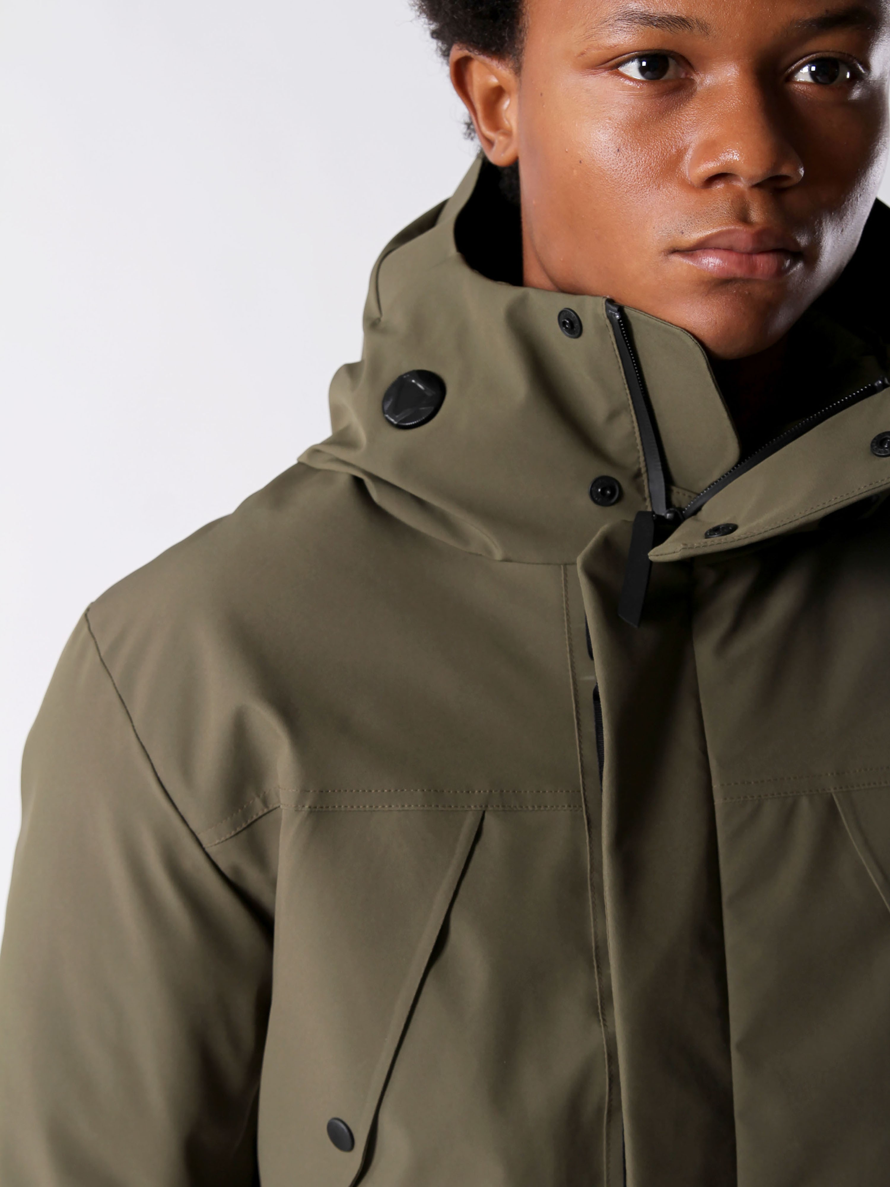 DOWN STORM KAZ TÜYÜ PARKA - OLIVE NIGHT