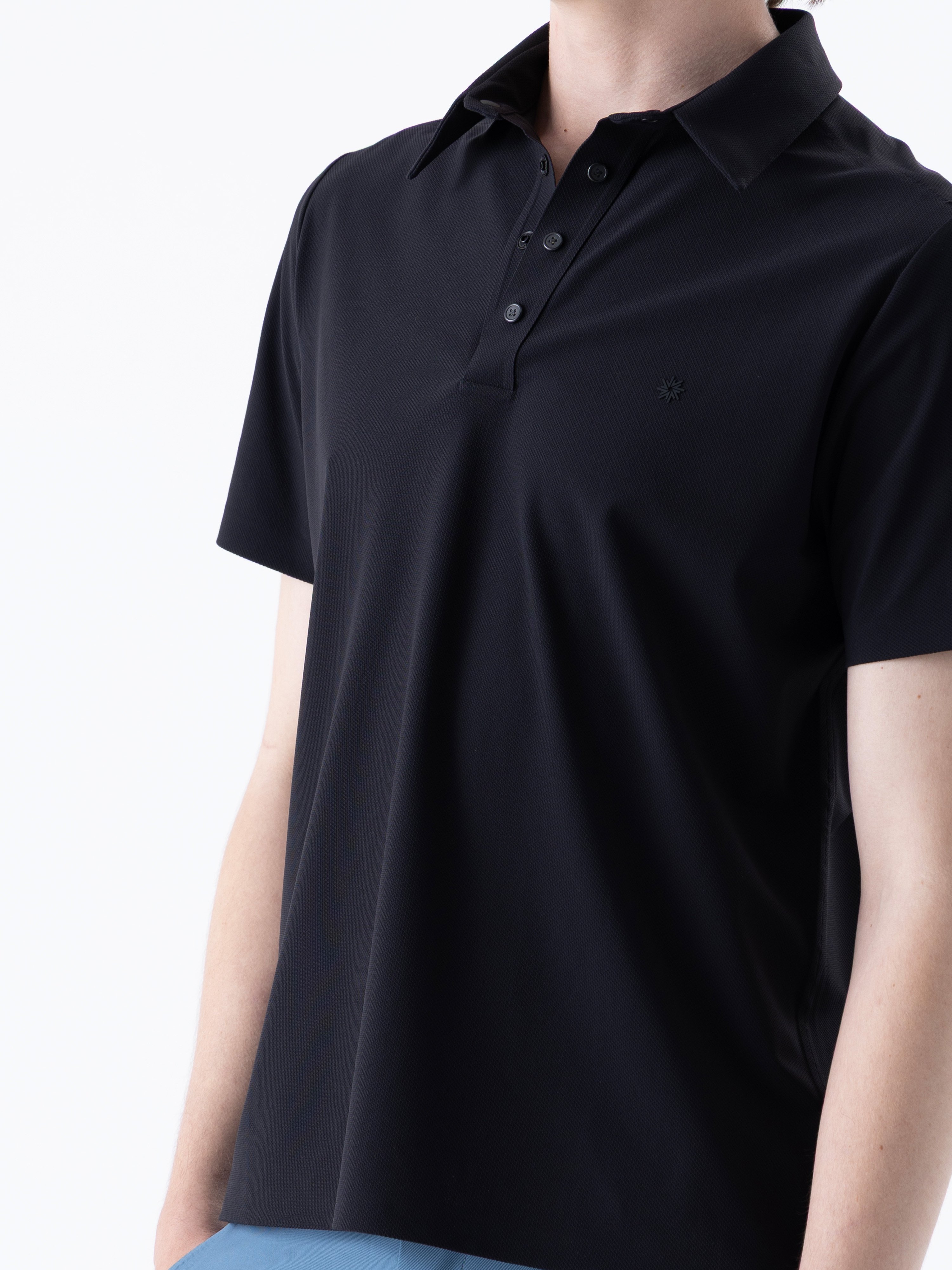 COMFORT POLO PIQUE - Siyah Oniyx
