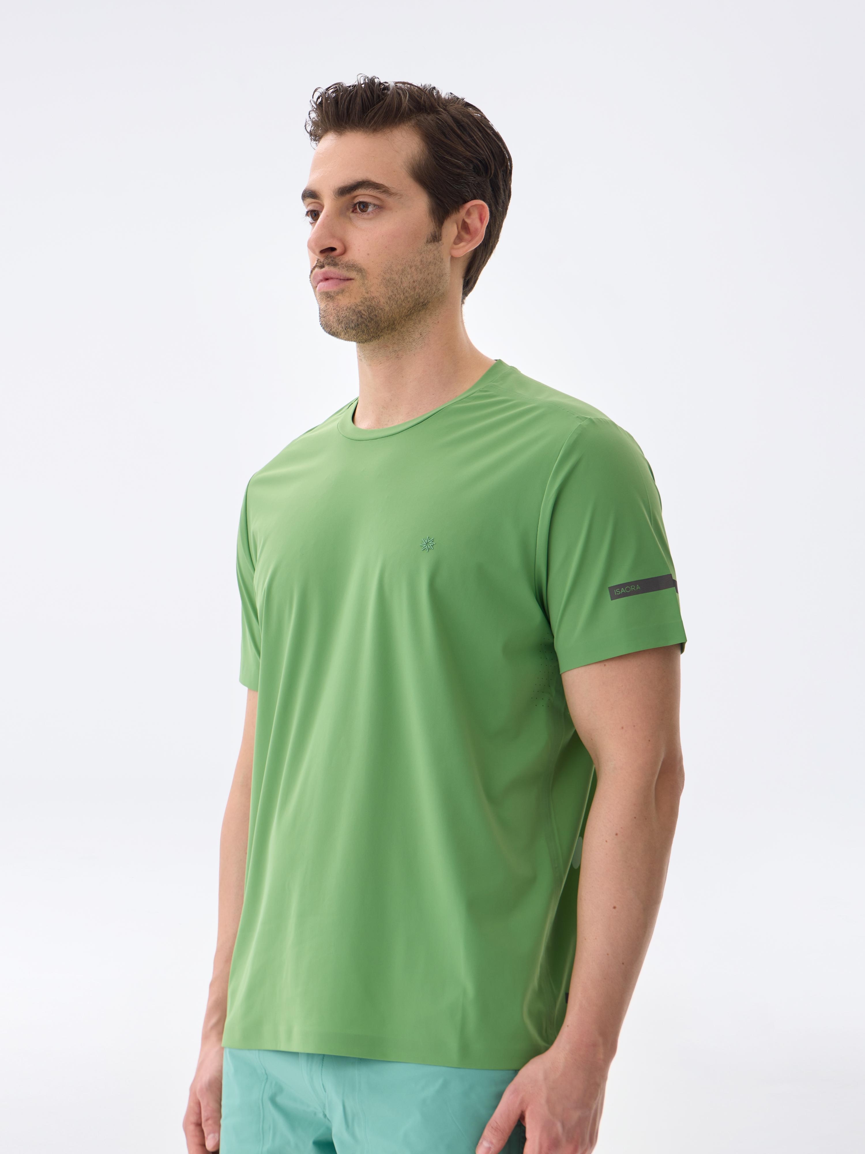 SUPER CREW KISA KOLLU TİŞÖRT - WATER GREEN