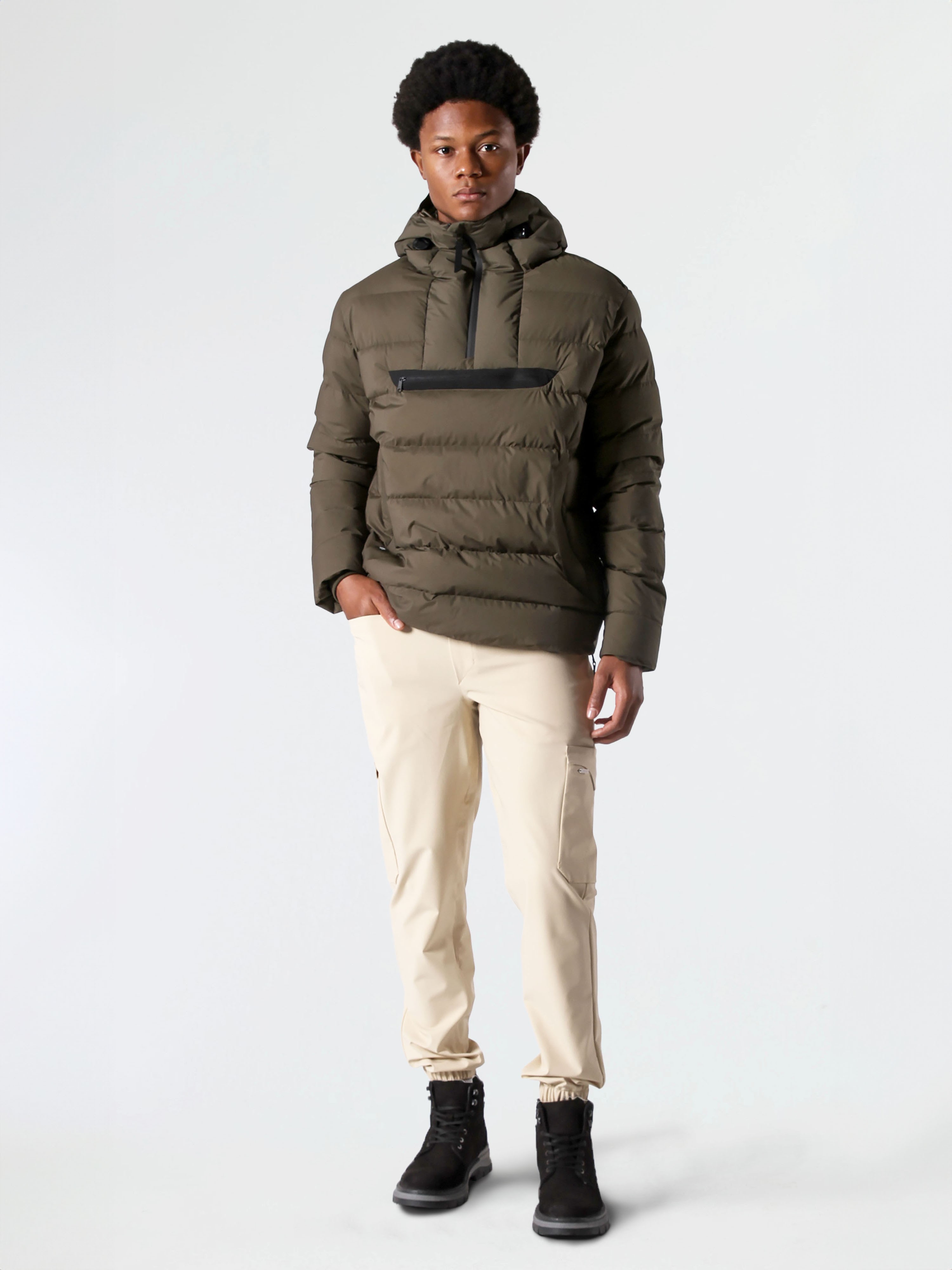 HALF ZIP VOYAGER DOWN JACKET