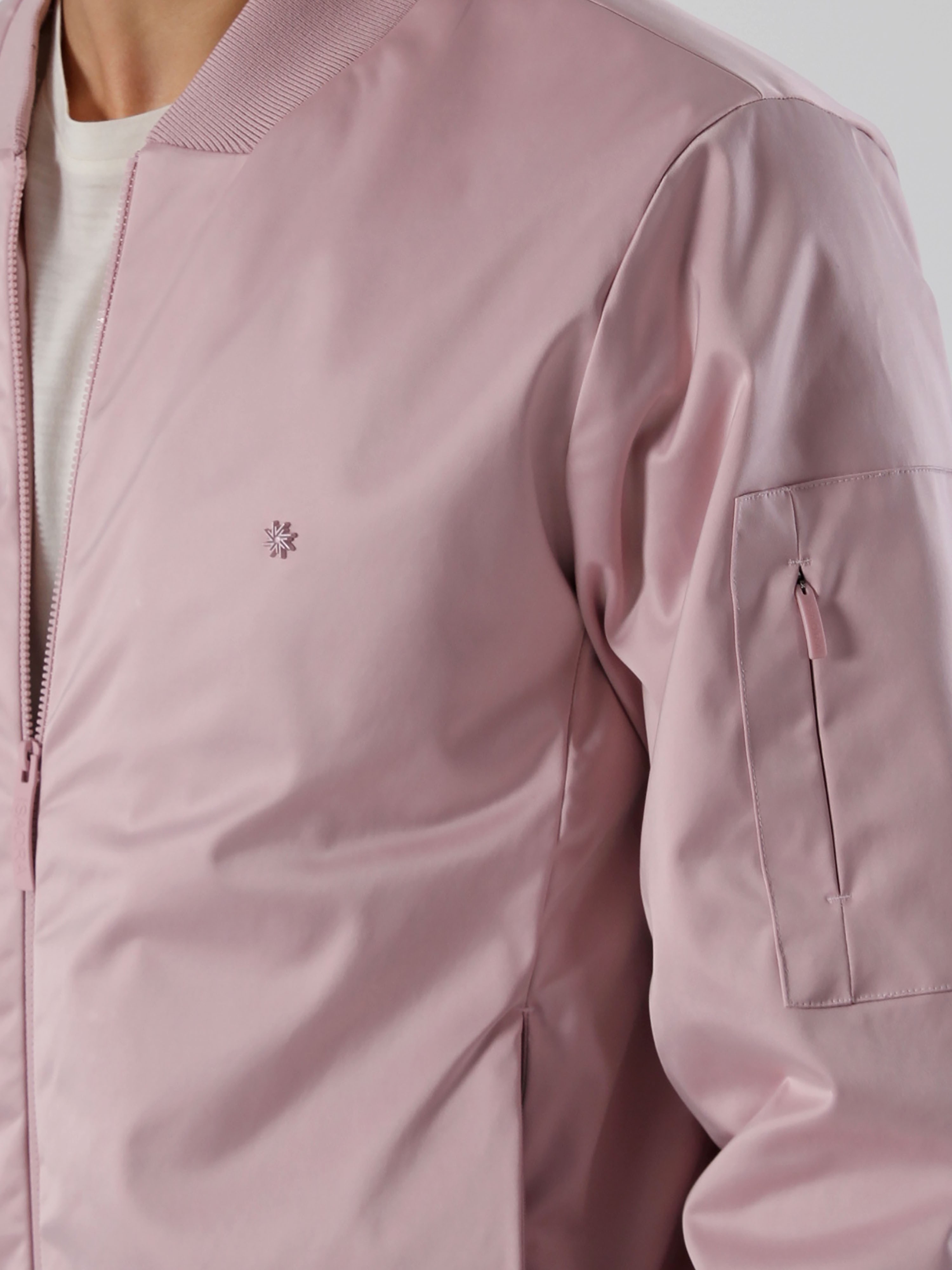 SATIN BOMBER - LILAC