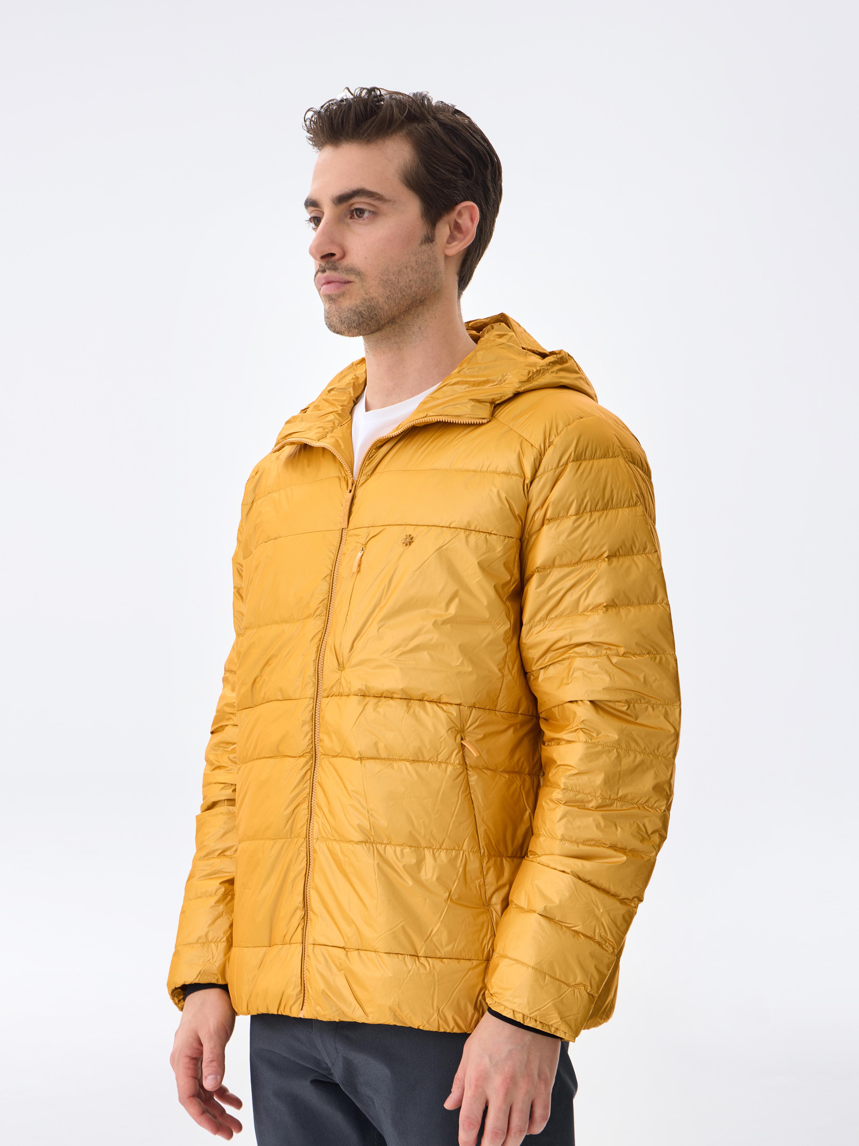 HOODED BOLD DOWN JACKET - RADIANT YELLOW