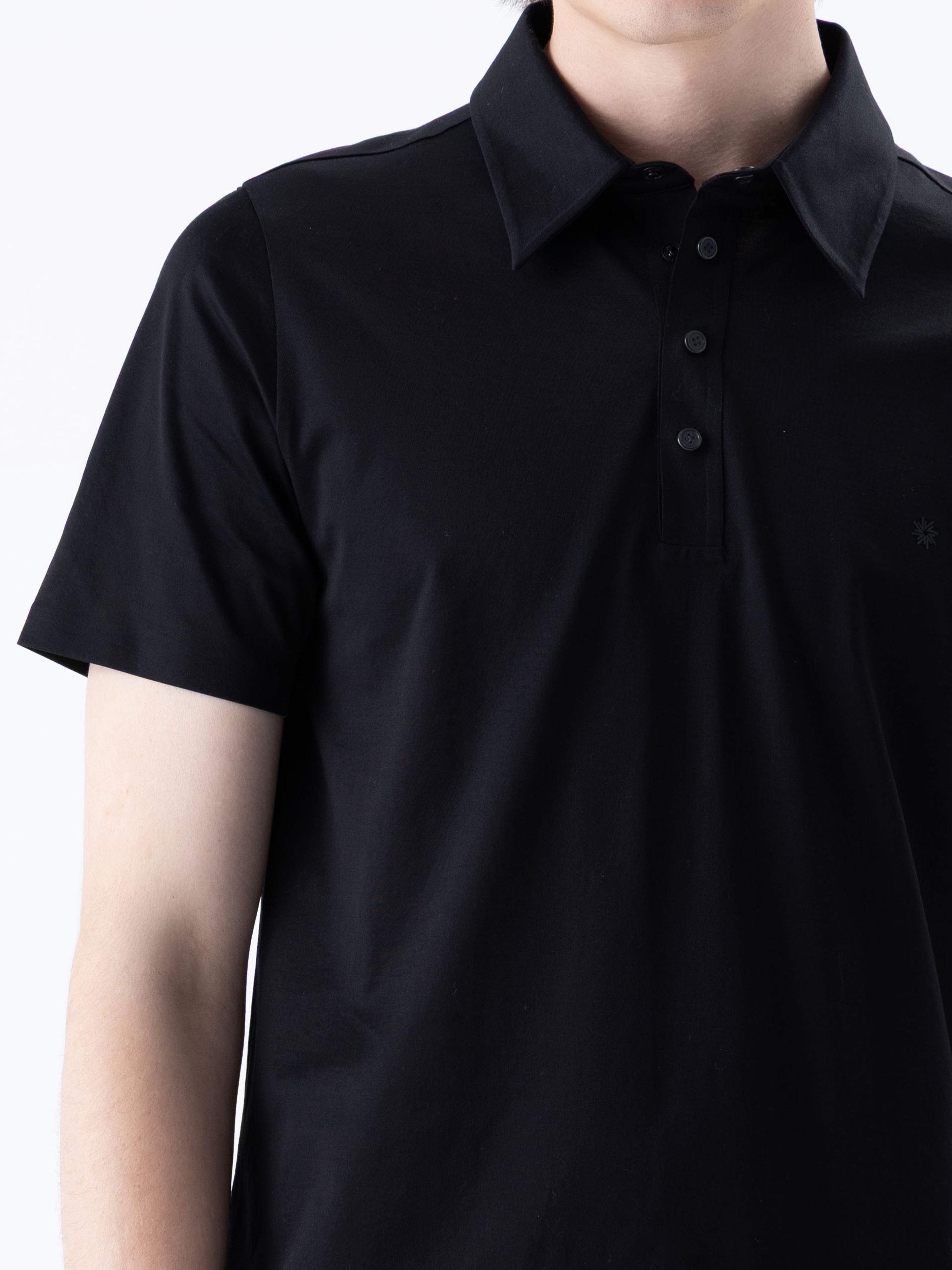 SUPER MERCERIZED LUX SS POLO - NERO BLACK