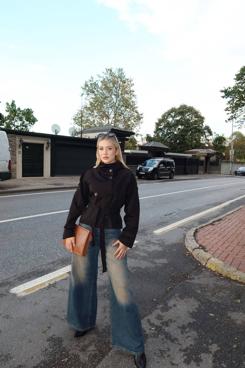 Modern Trench - Siyah main variant image