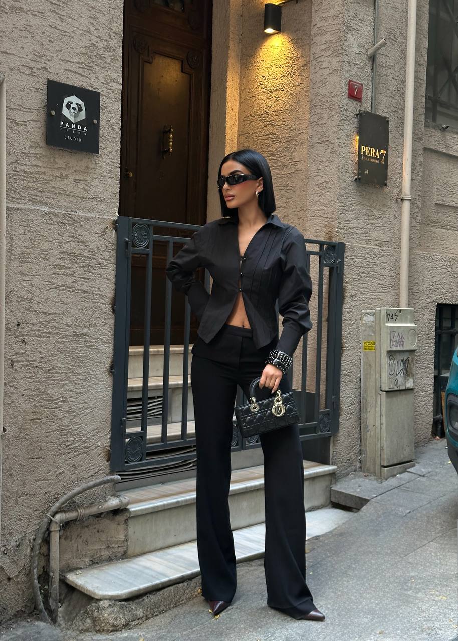 Pleated Noir - Siyah main variant image