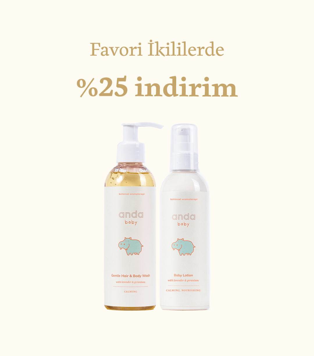 Anda Baby Body & Hair Wash & Anda Baby Lotion