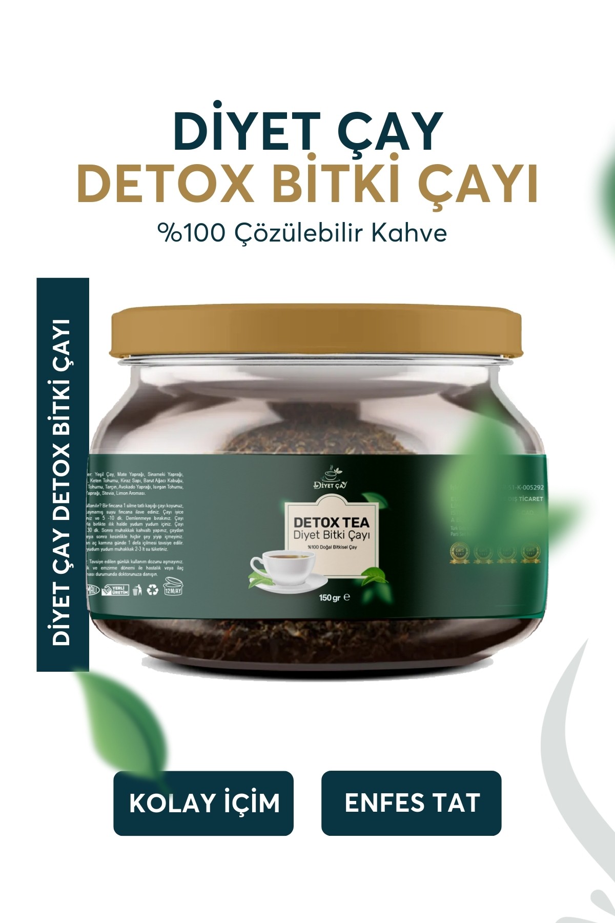 dyt Diyet çay Kilo vermeye yardımcı Detox bitki çayı