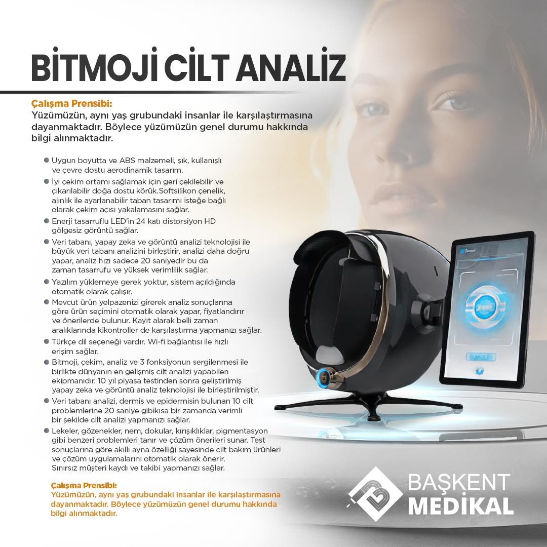 BİTMOJİ CİLT ANALİZ 48 PİXEL BÜYÜK TABLET EKRANLI 