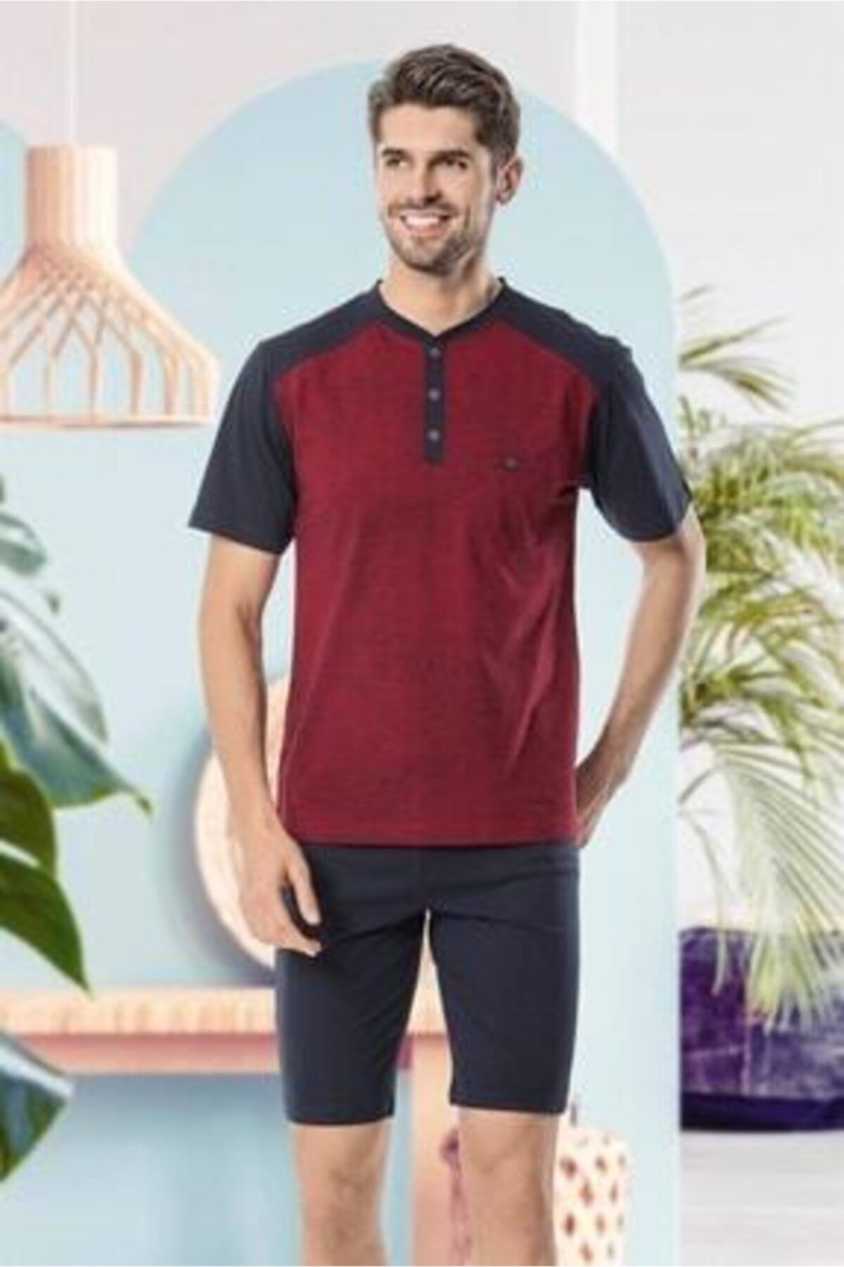 5 Li Uzun & Şortlu Pijama Robdöşambır