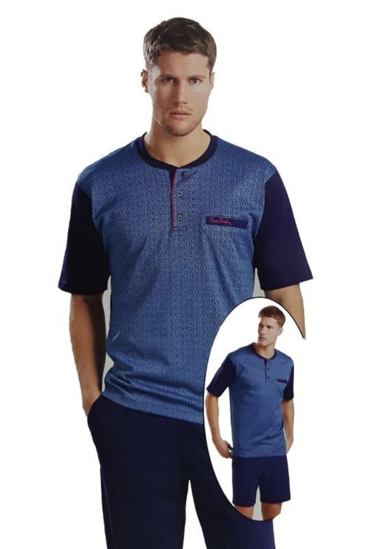 Pierre Cardin 5038 3'lü Pijama Jakarlı Takımı Orjinal Kutulu Çeyizlik Ücretsiz Kargo