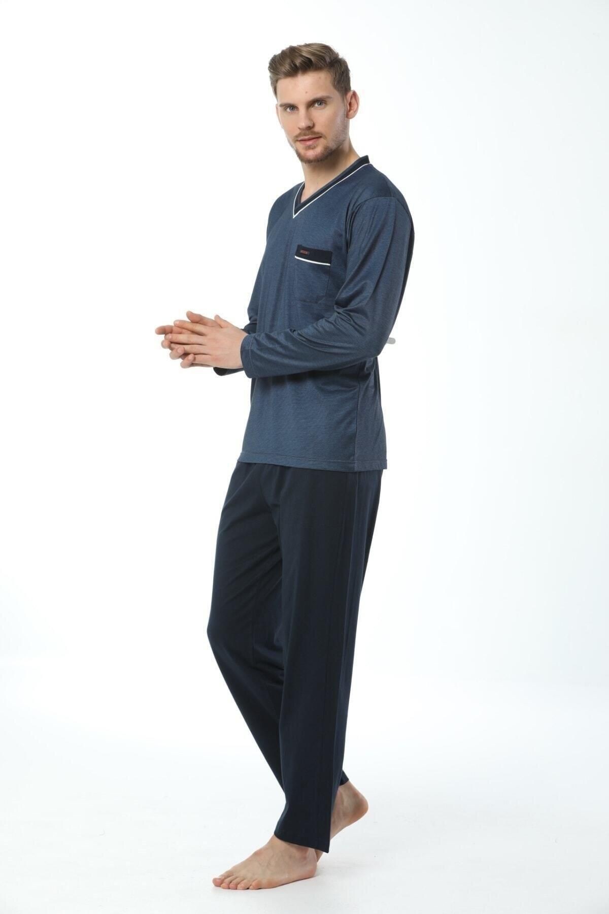 7105 Erkek V Yaka Pijama Takımı