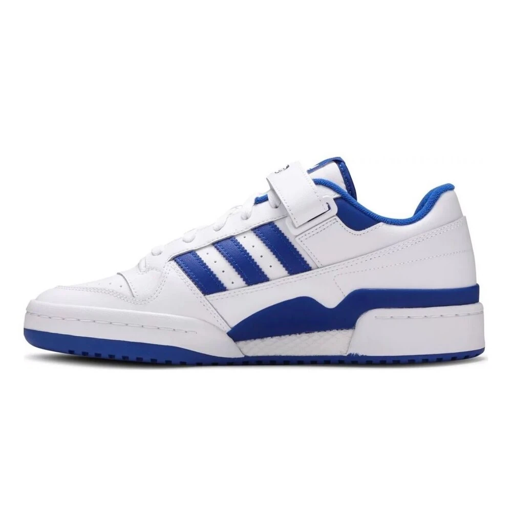 Adidas forum low White blue