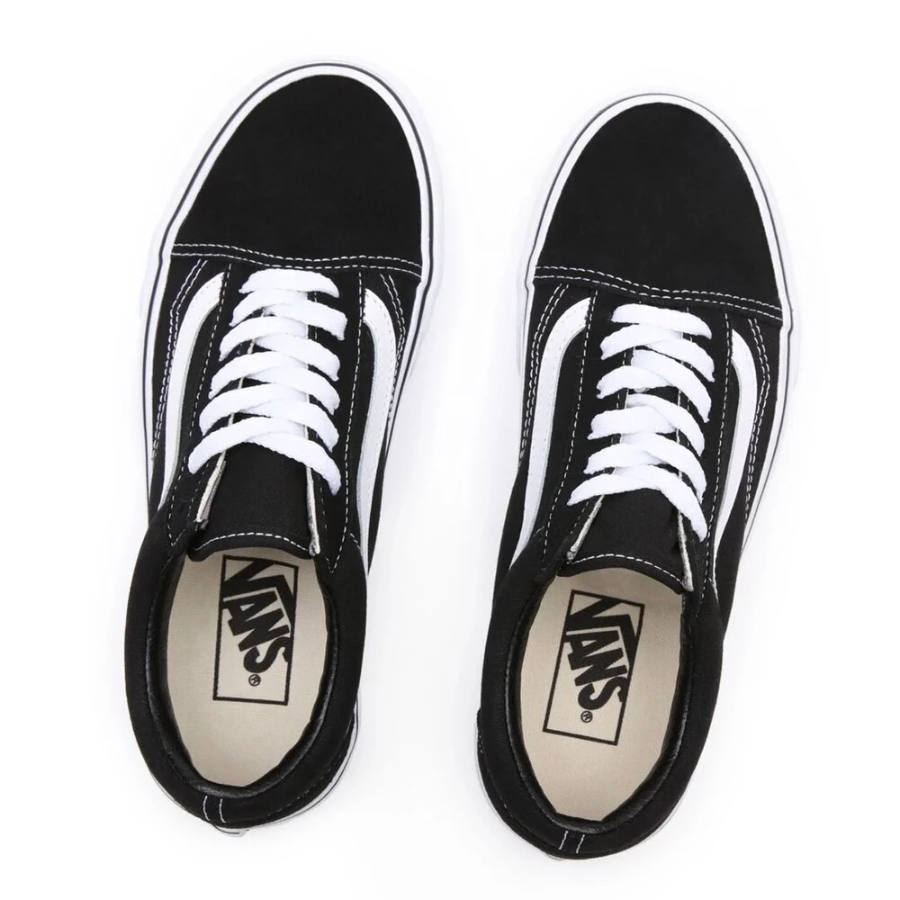 Vans Old Skool Platform Black White