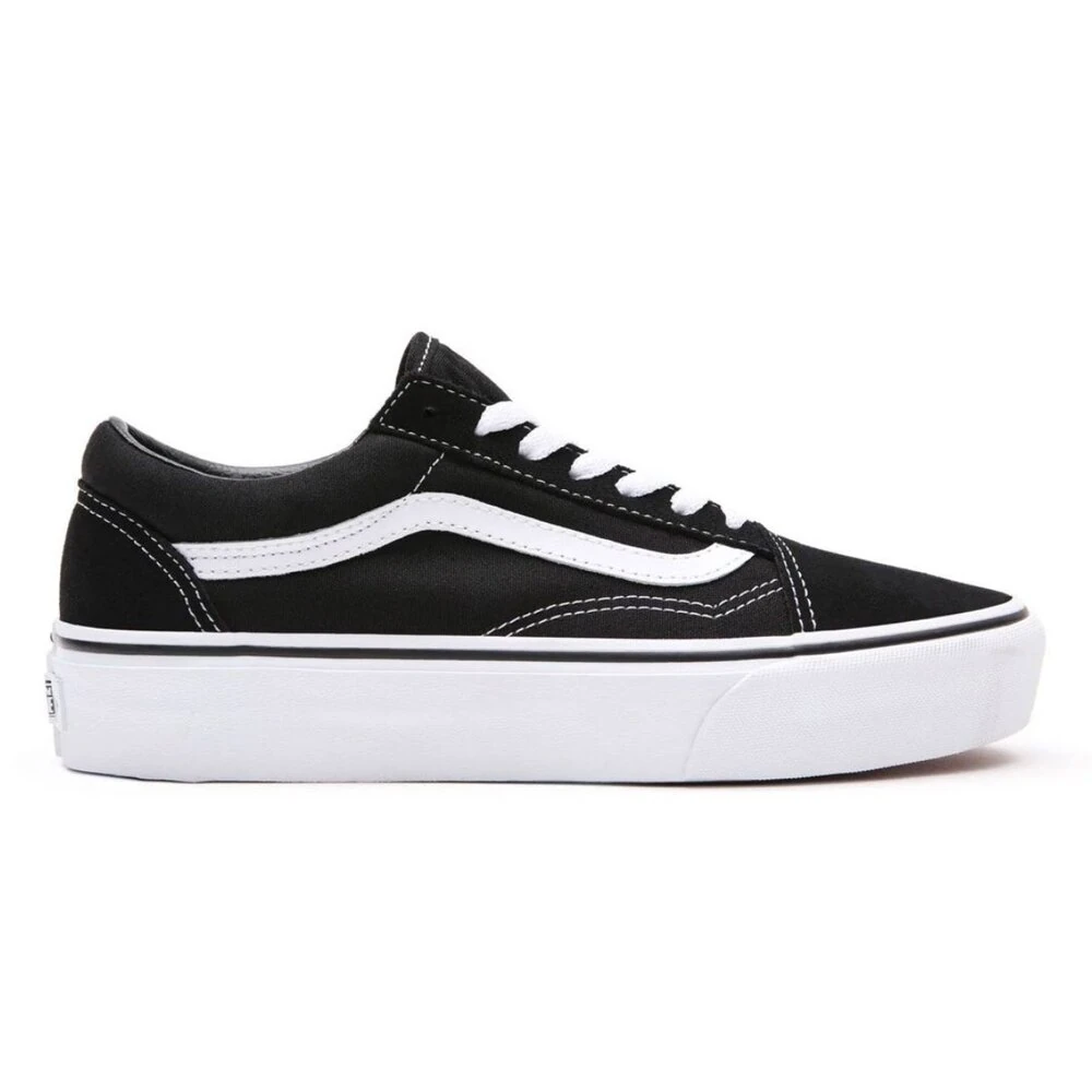 Vans Old Skool Platform Black White