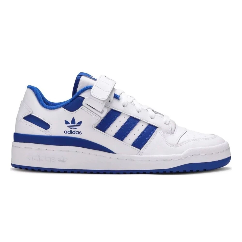 Adidas forum low White blue