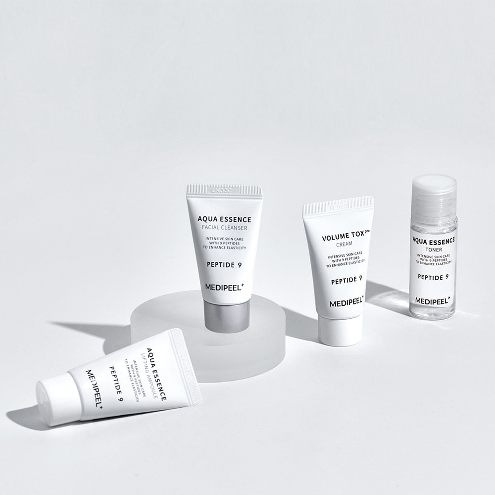 MEDIPEEL Peptide 9 Aqua Essence Trial Kit (4 adet) Antioksidan İçeren Canlandırıcı Mini Set