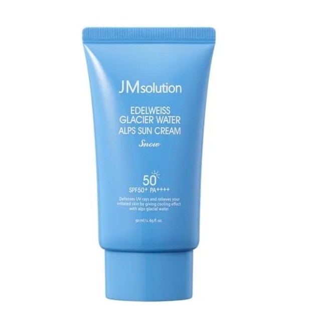 JMsolution Edelweiss Glacier Water Alps Sun Cream Snow SPF50+ PA++++ 50 ml Soğutma güneş kremi