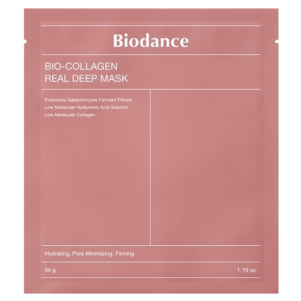 Biodance Bio-Collagen Real Deep Mask (1 adet) Cilt elastikiyeti için kolajen içeren gece hidrojel maskesi