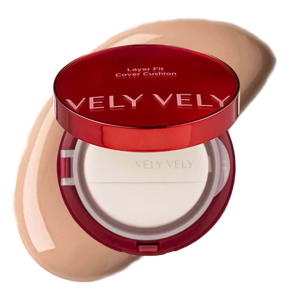 Vely Vely Layer Fit Cover Cushion SPF50+ PA++++ 23 Natural Bej