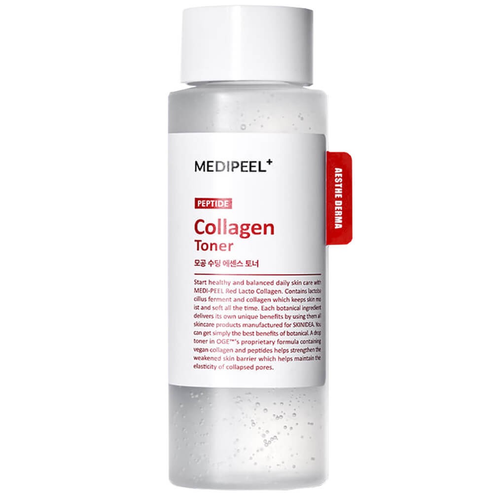 MEDIPEEL Red Lacto Collagen Soothing Essence Toner 200 ml Kollajen ve peptidler içeren rahatlatıcı toner