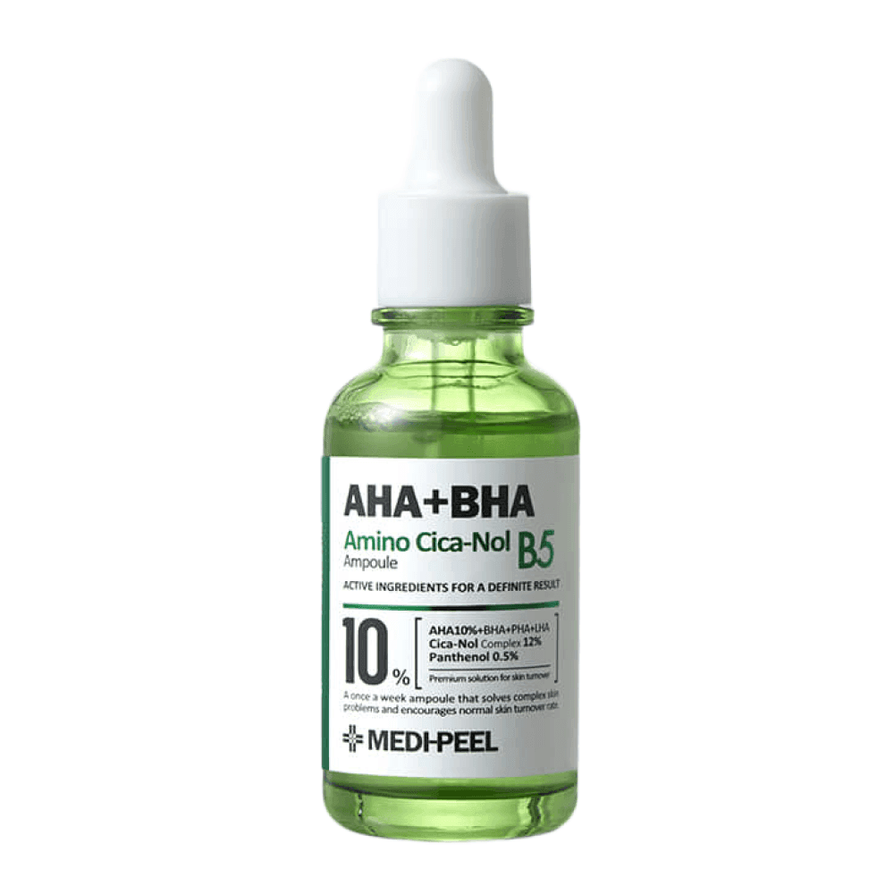 Medi-Peel AHA BHA Amino Cica-Nol B5 Ampoule 30 ml Asitler ve centella içeren peeling ampulü