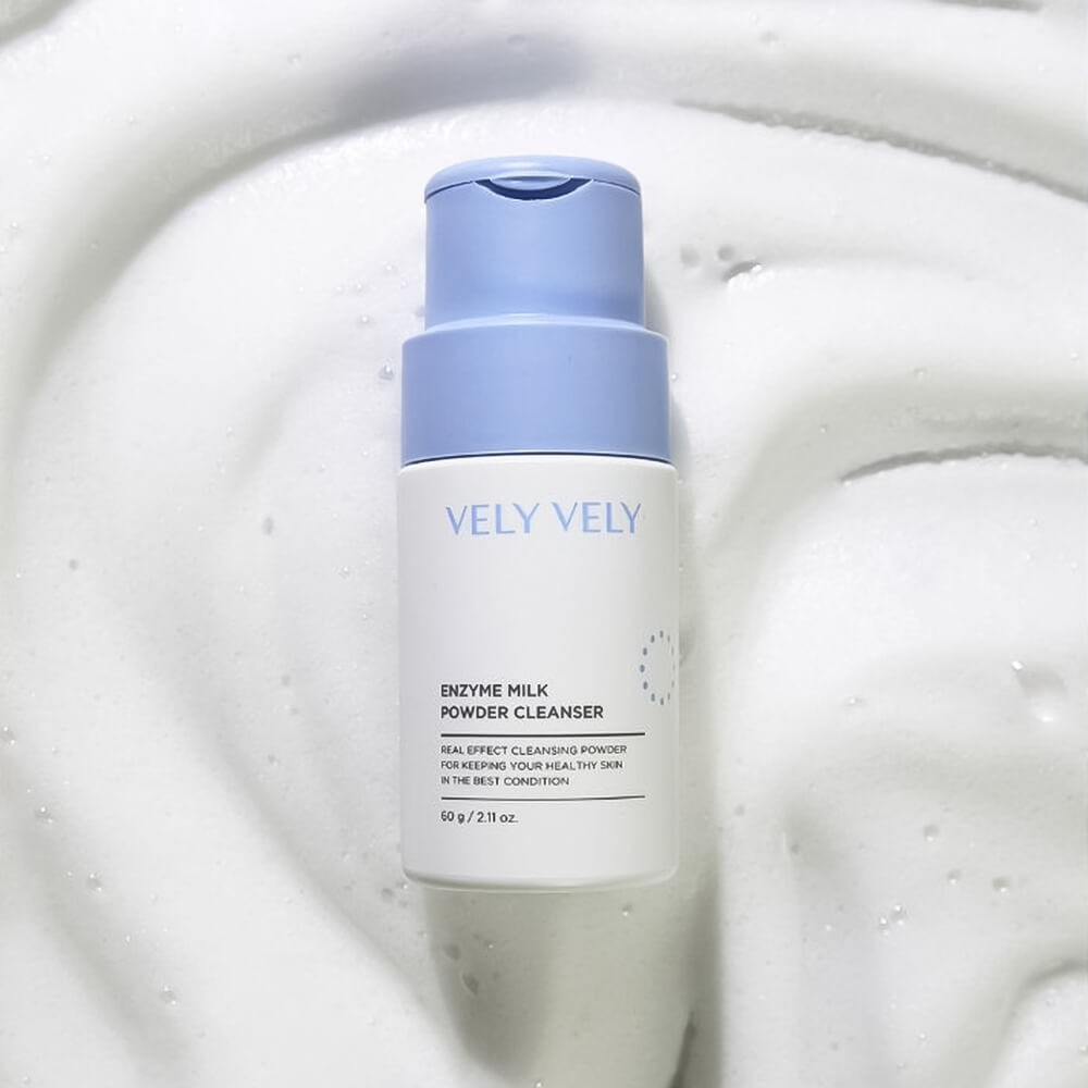 Vely Vely Enzyme Milk Powder Cleanser 60 g Süt proteinleri içeren nemlendirici enzim tozu