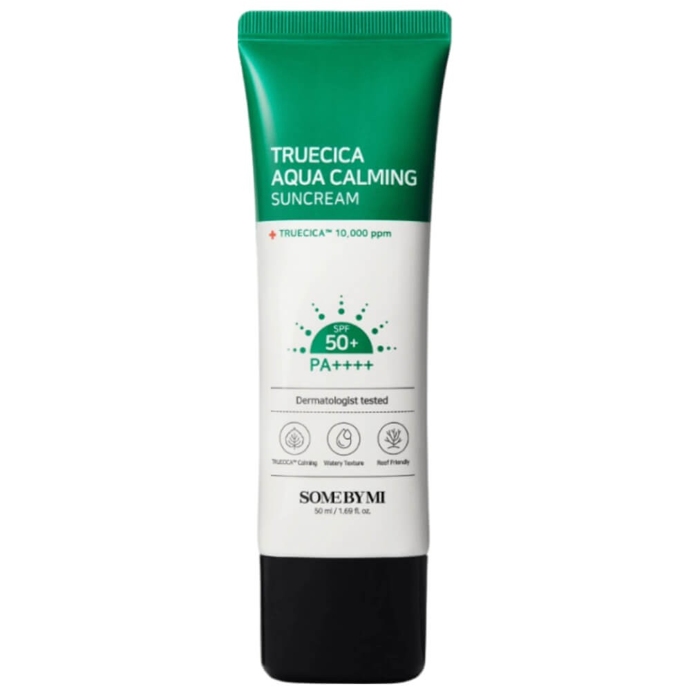 Some By Mi Truecica Aqua Calming Sun Cream SPF50+ PA ++++ 50 ml Centella kompleksi içeren güneş koruyucu