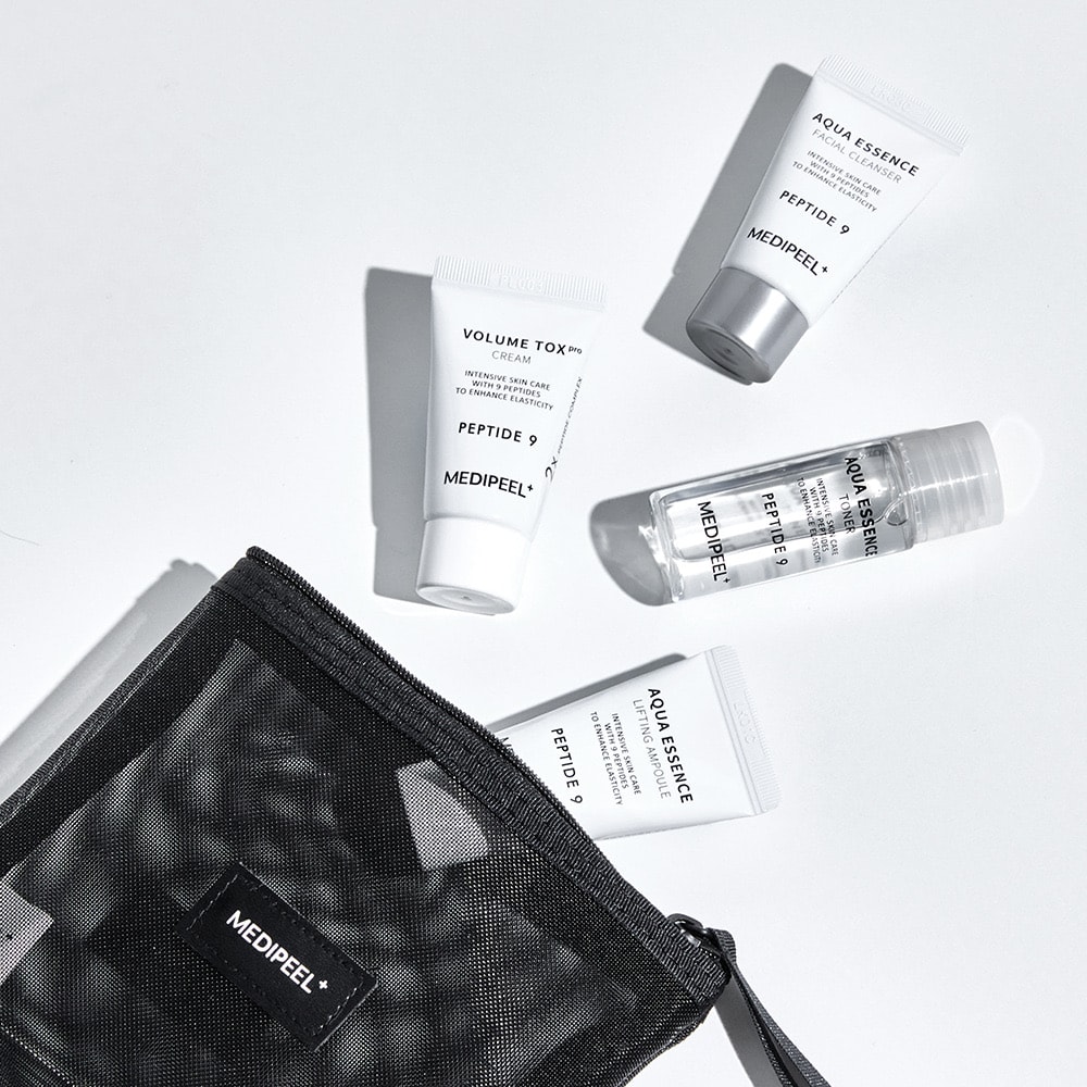 MEDIPEEL Peptide 9 Aqua Essence Trial Kit (4 adet) Antioksidan İçeren Canlandırıcı Mini Set