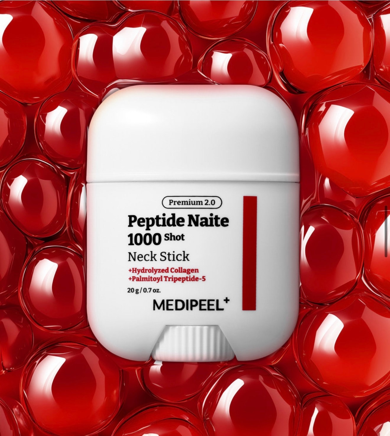 MEDIPEEL Premium Peptide Naite 1000 Shot Neck Stick 2.0 20 g Boyun ve dekolte bölgesi için güçlendirici peptit stick