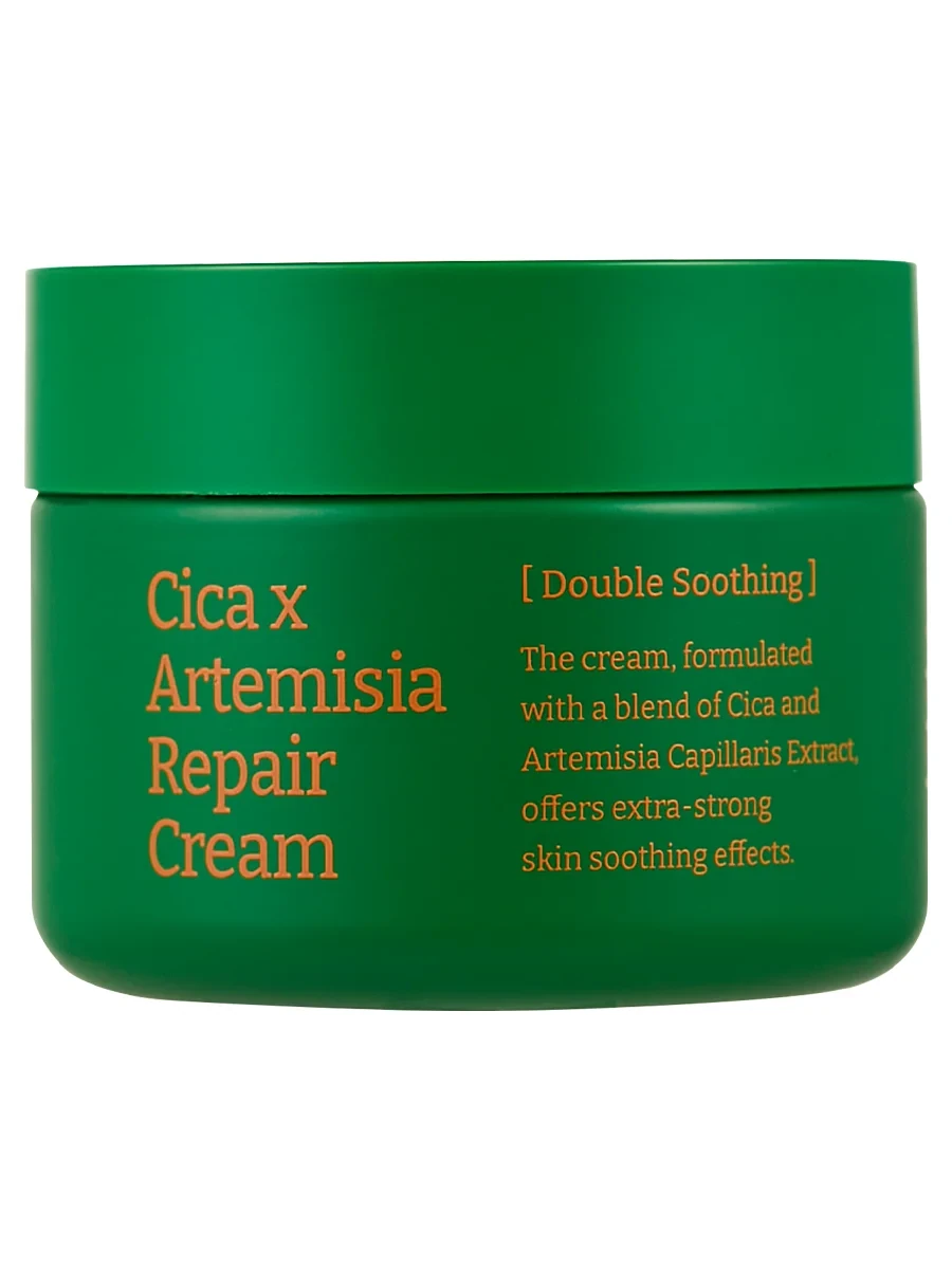 Vely Vely Cica Х Artemisia Repair Cream 60 ml Hassas ciltler için pelin otu ve centella özütü içeren yatıştırıcı krem
