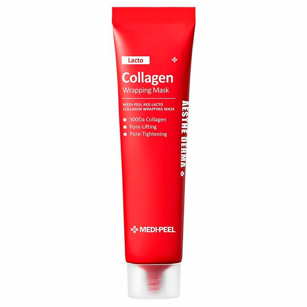 Medi-Peel Red Lacto Collagen Wrapping Mask 70 ml Kollajen ile gözenekleri daraltmak için film maskesi