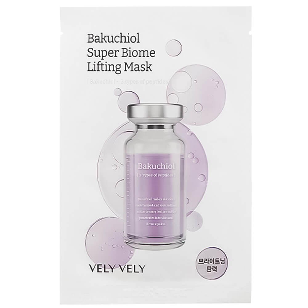 Vely Vely Bakuchiol Super Biome Lifting Mask 20 ml Bakuchiol ve peptidler içeren lifting maskesi