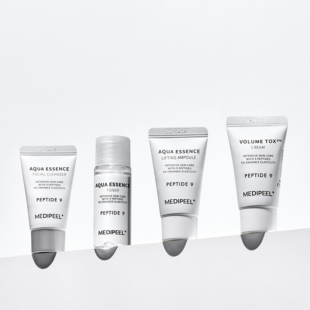 MEDIPEEL Peptide 9 Aqua Essence Trial Kit (4 adet) Antioksidan İçeren Canlandırıcı Mini Set