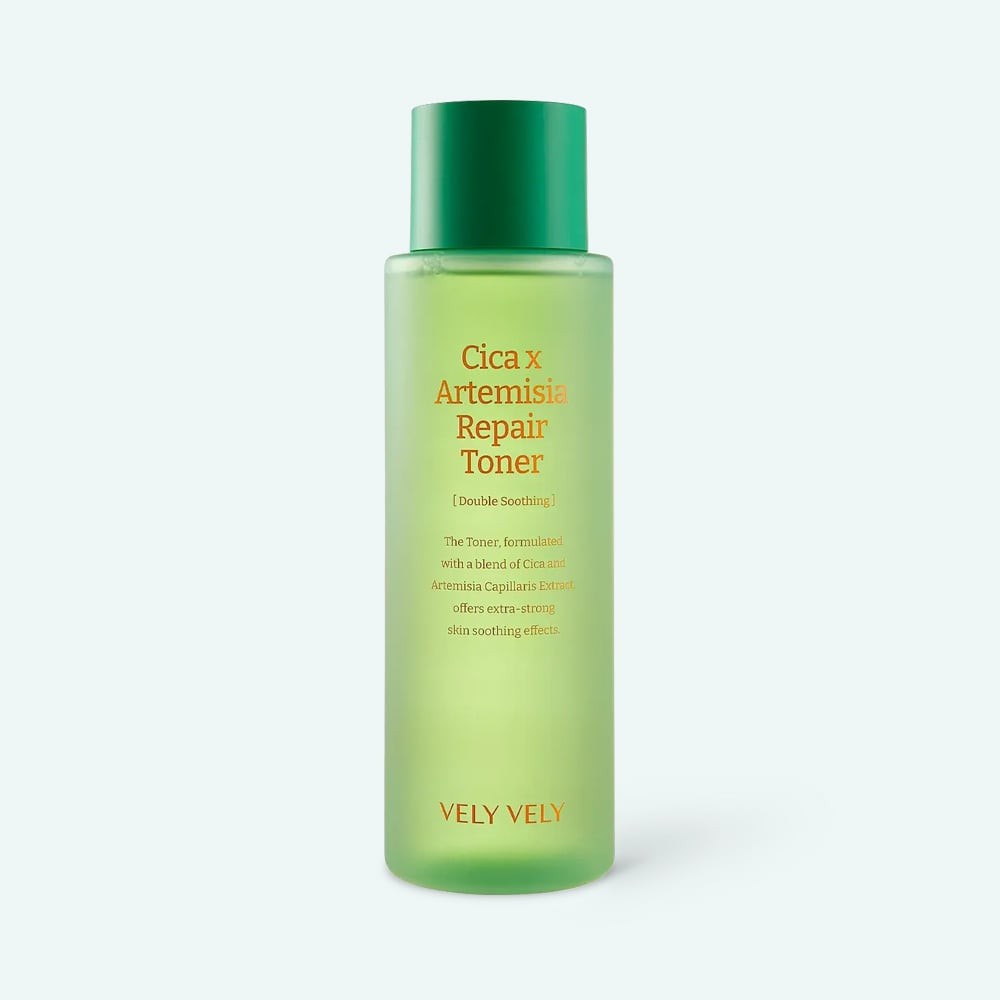 Vely Vely Cica X Artemisia Repair Toner 500 ml Pelin otu ve centella özü içeren canlandırıcı toner