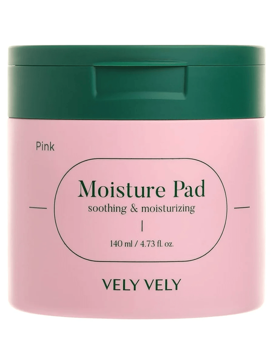 Vely Vely Pink Moisture Pad 60 adet Dikenli armut özü içeren nemlendirici toner pedleri