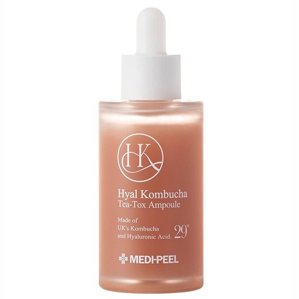MEDIPEEL Hyal Kombucha Tea-Tox Ampoule 50 мл Укрепляющая ампула с 70% комбучей и церамидами