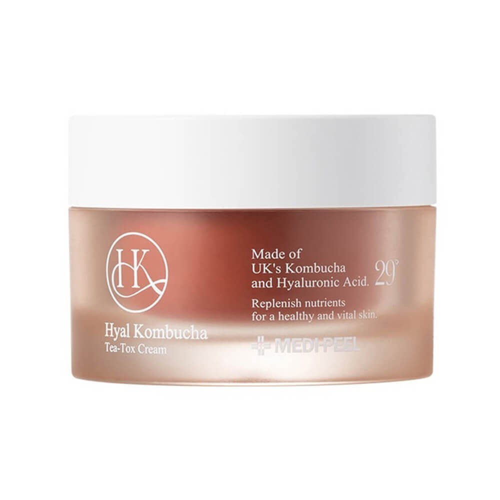 MEDIPEEL Hyal Kombucha Tea-Tox Cream 50 мл Двойной крем с 50% комбучей и церамидами